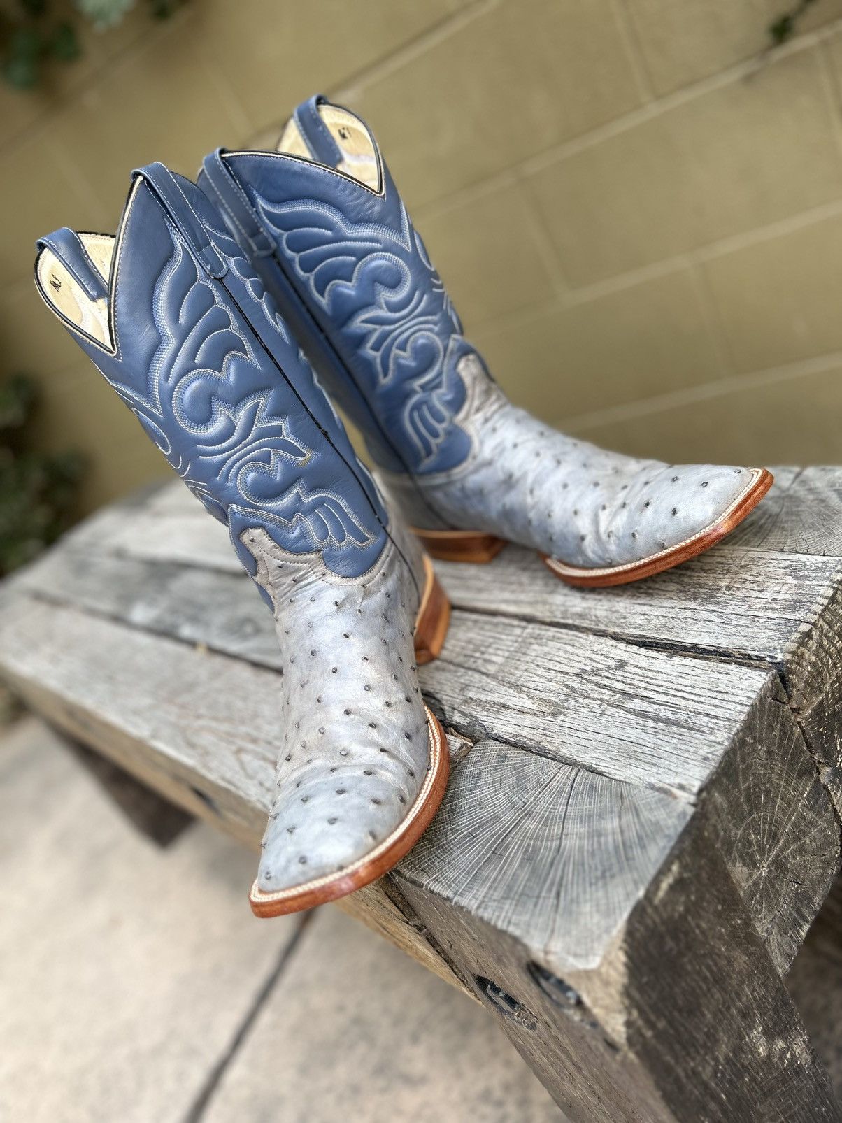 Other Custom Handmade Genuine Full Quill Ostrich Cowboy Boots 10D Size US 10 / EU 43 - 9 Thumbnail