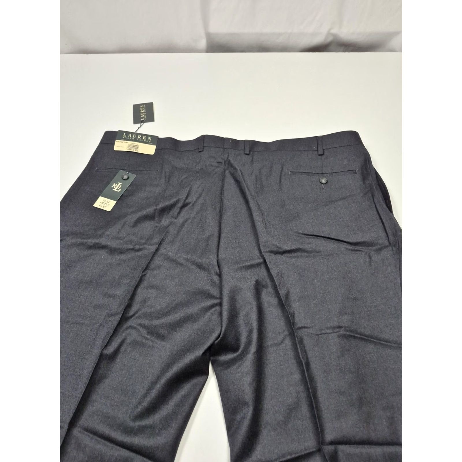 Ralph Lauren VINTAGE Lauren Ralph Lauren Dress Pants Mens 46x32 Gray Wool Flat Front NWT Office Size US 30 / EU 46 - 6 Thumbnail