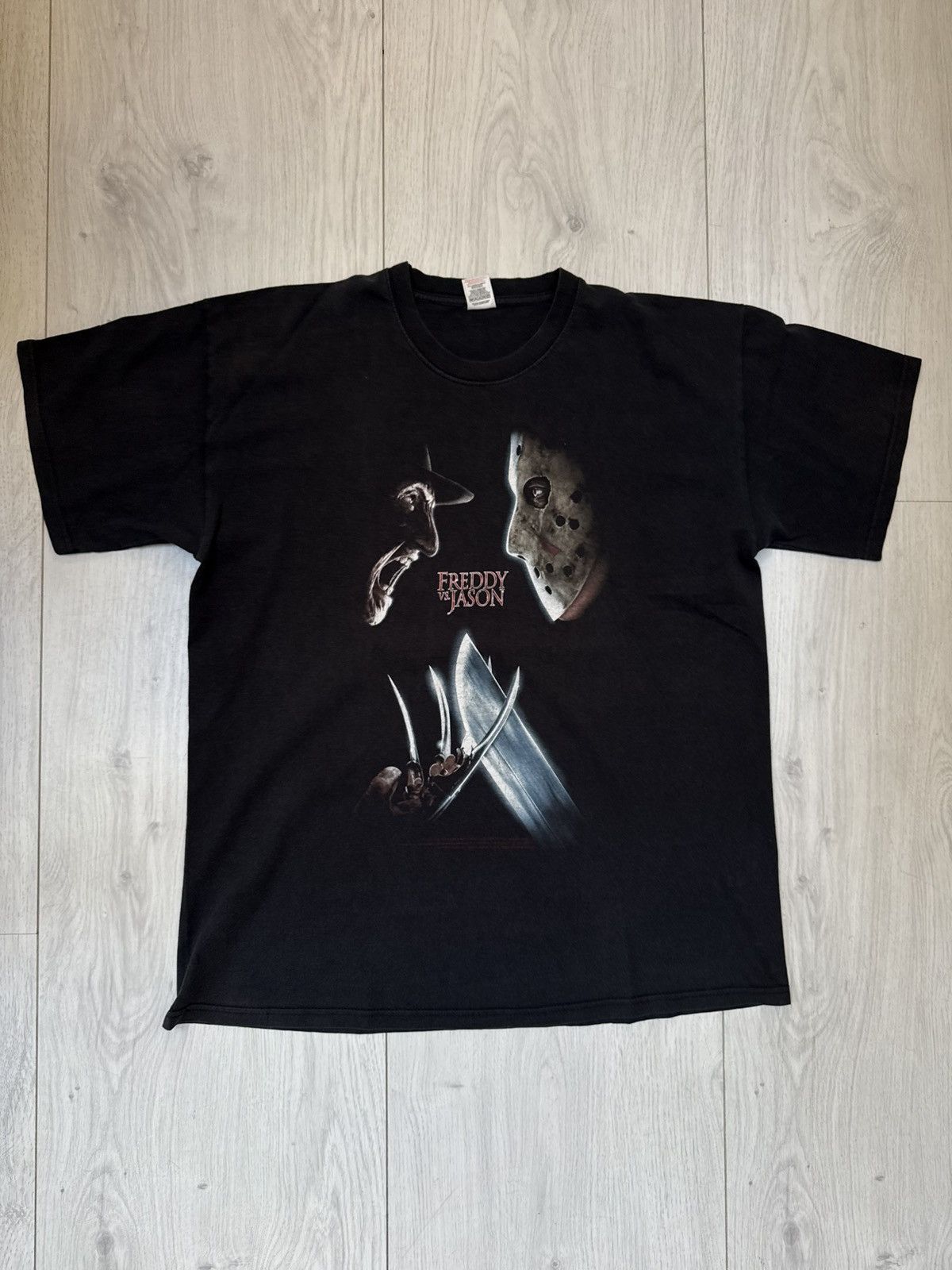 Vintage Freddy vs Jason Vintage 2003 Movie Merch Blue Grape License Size US XL / EU 56 / 4 - 1 Thumbnail