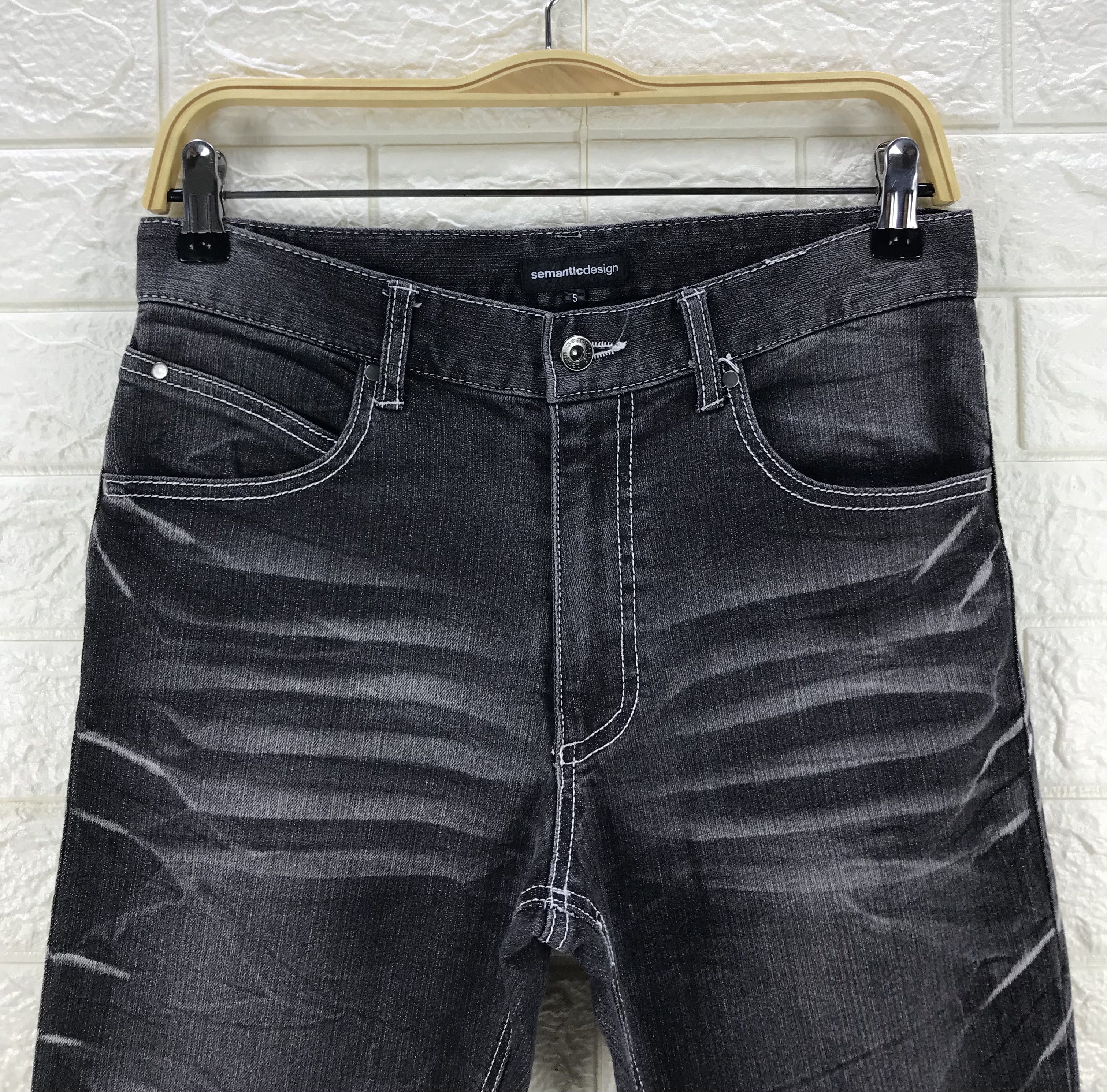 semanticdesign Semantic Design J Leg Bleach Black Jeans Size US 30 / EU 46 - 2 Thumbnail