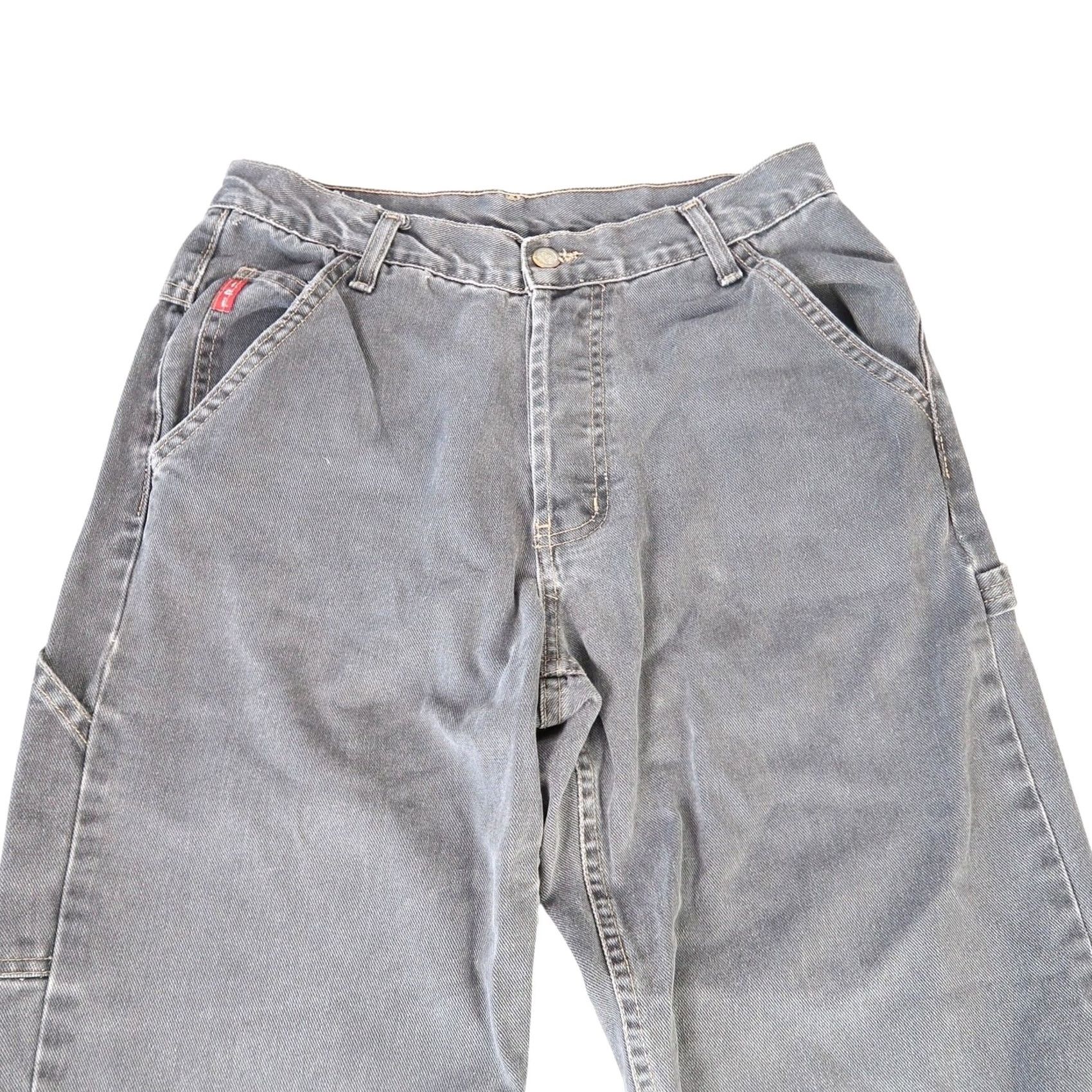 Vintage VINTAGE LEI Jeans Baggy Straight Leg Cargo 90s Grey Mid Rise Womens 9 Size 30" / US 8 / IT 44 - 2 Thumbnail