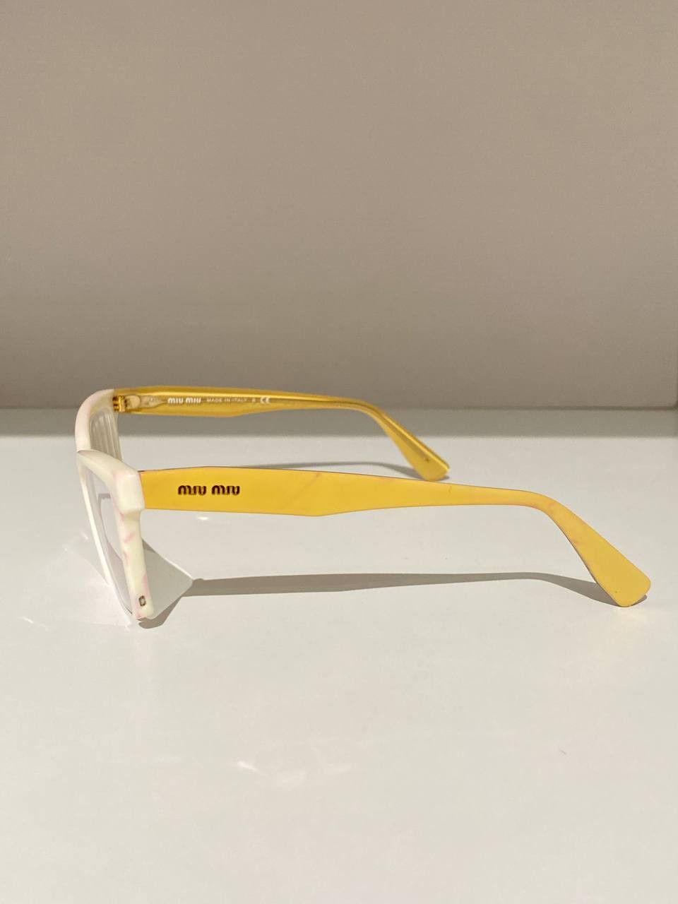 Miu Miu Miu Miu Logo Cat Eye Oversized Sunglasses Vintage Y2K Size ONE SIZE - 6 Thumbnail