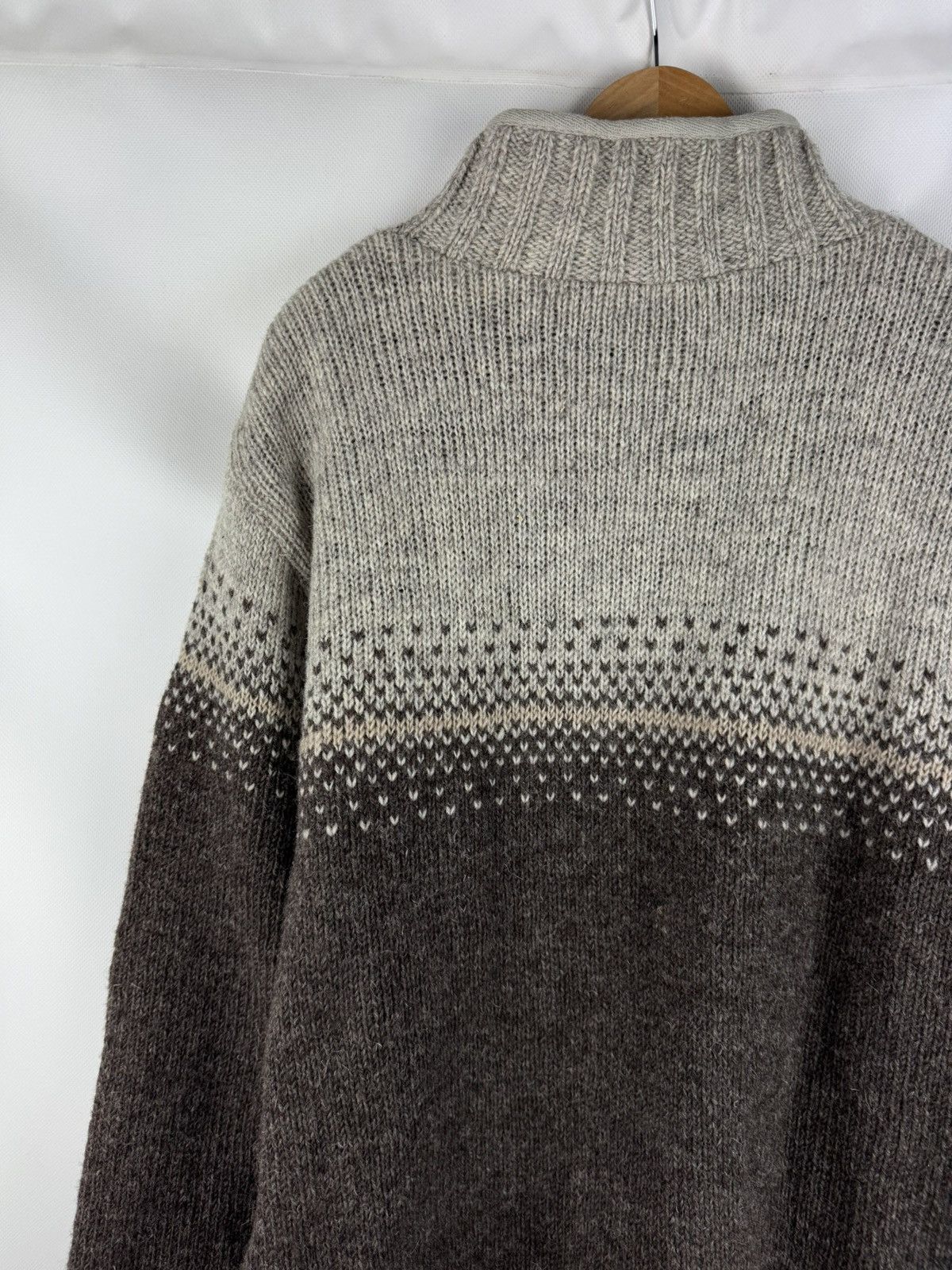 Other Pachamama 1/4 Zip Heavy Hand Knitted Wool Sweater Pullover Size US M / EU 48-50 / 2 - 19 Thumbnail