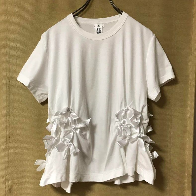Comme des Garcons Comme des Garcons White vintage bow blouse Size M / US 6-8 / IT 42-44 - 1 Thumbnail