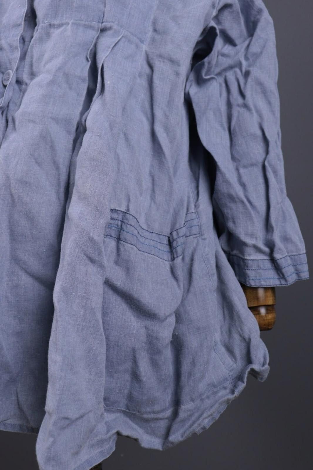 Designer Gudrun Sjoden Gray Lagenlook Blouson Midi Dress Size Xl Size XL / US 12-14 / IT 48-50 - 3 Thumbnail