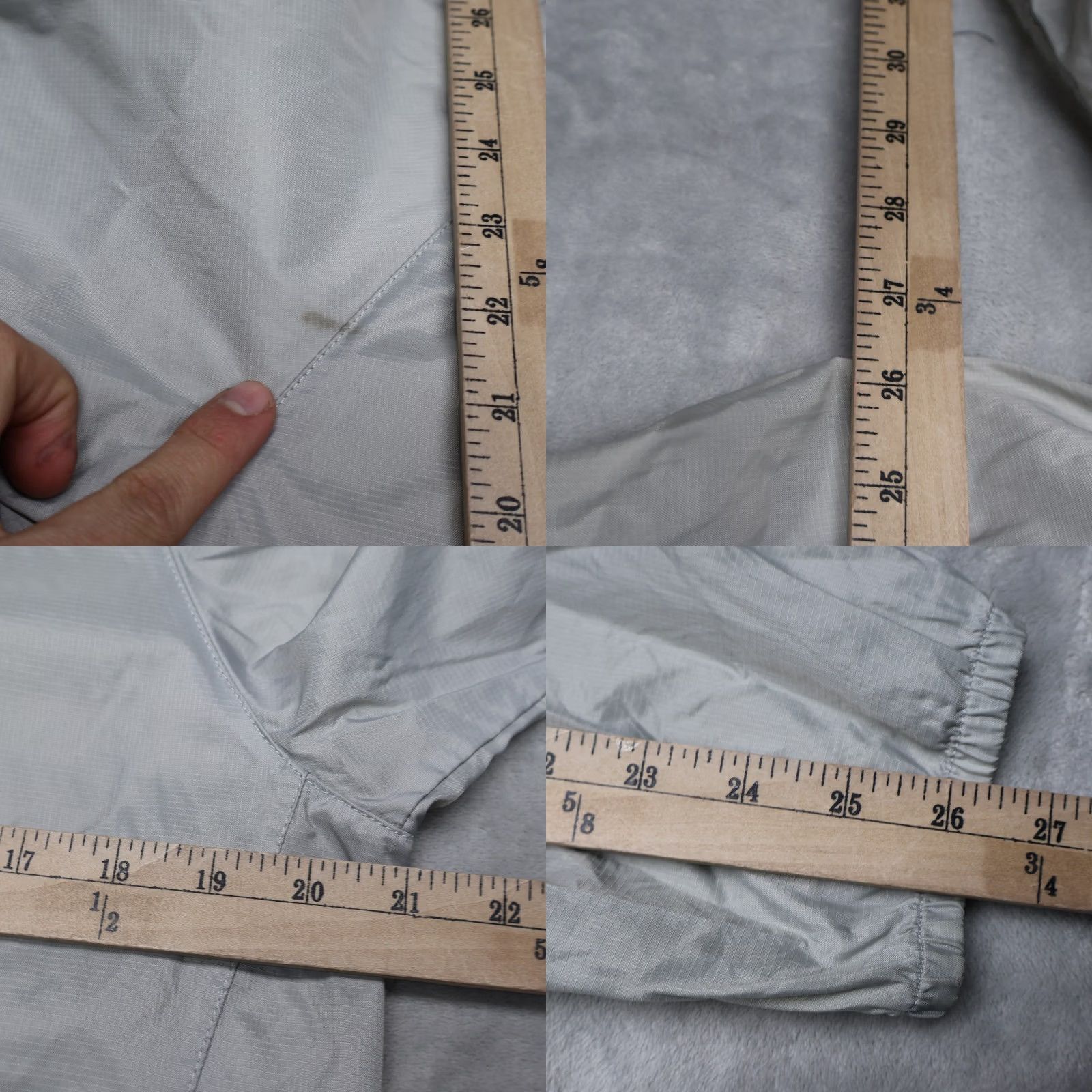 The North Face The North Face Jacket Mens M White Windbreaker Ripstop Nylon Full Zip Lightweight Pockets Size US M / EU 48-50 / 2 - 9 Thumbnail