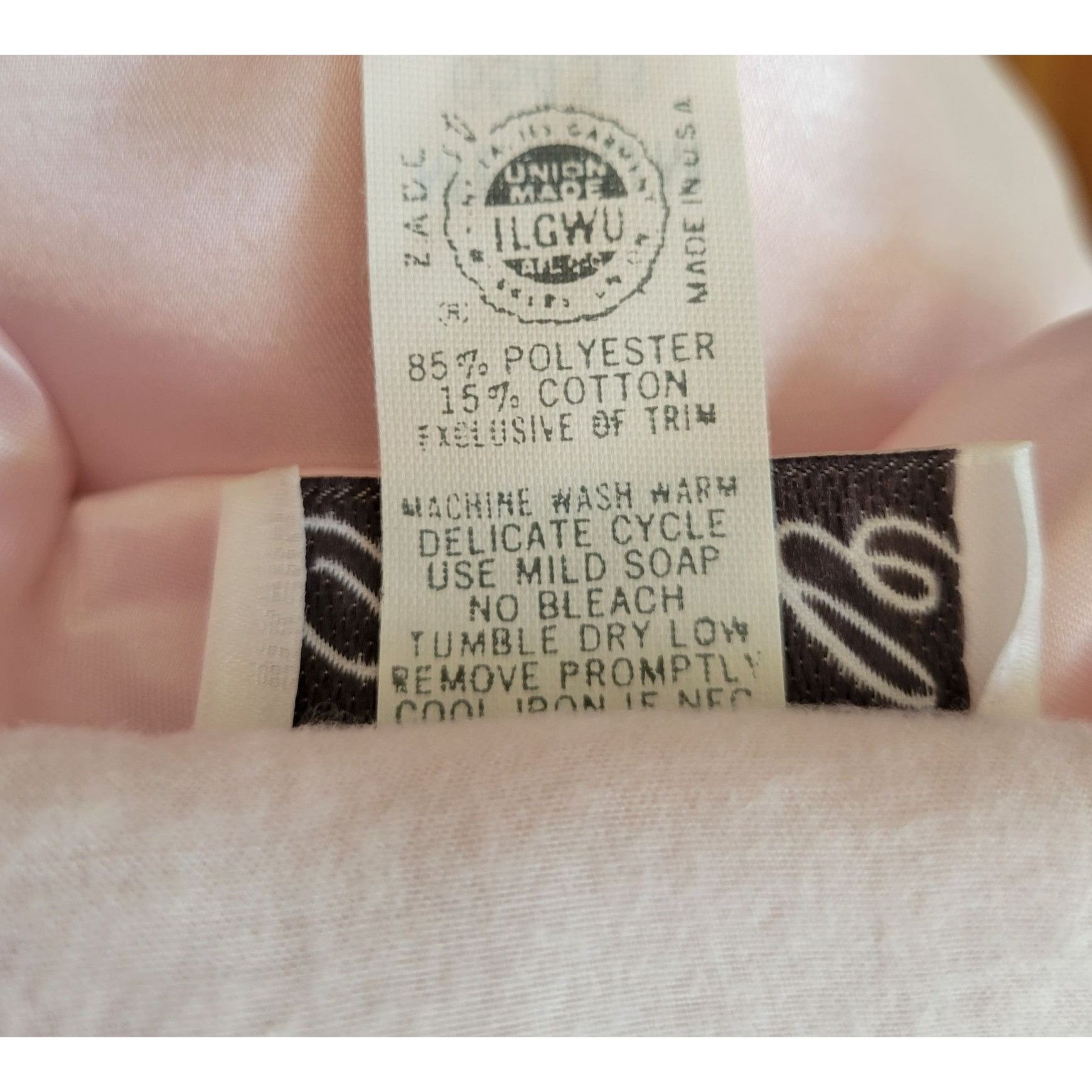Vintage Vintage Pink Nicole Long Satin Nightgown Lace Collar Cuffs M Size ONE SIZE - 5 Thumbnail