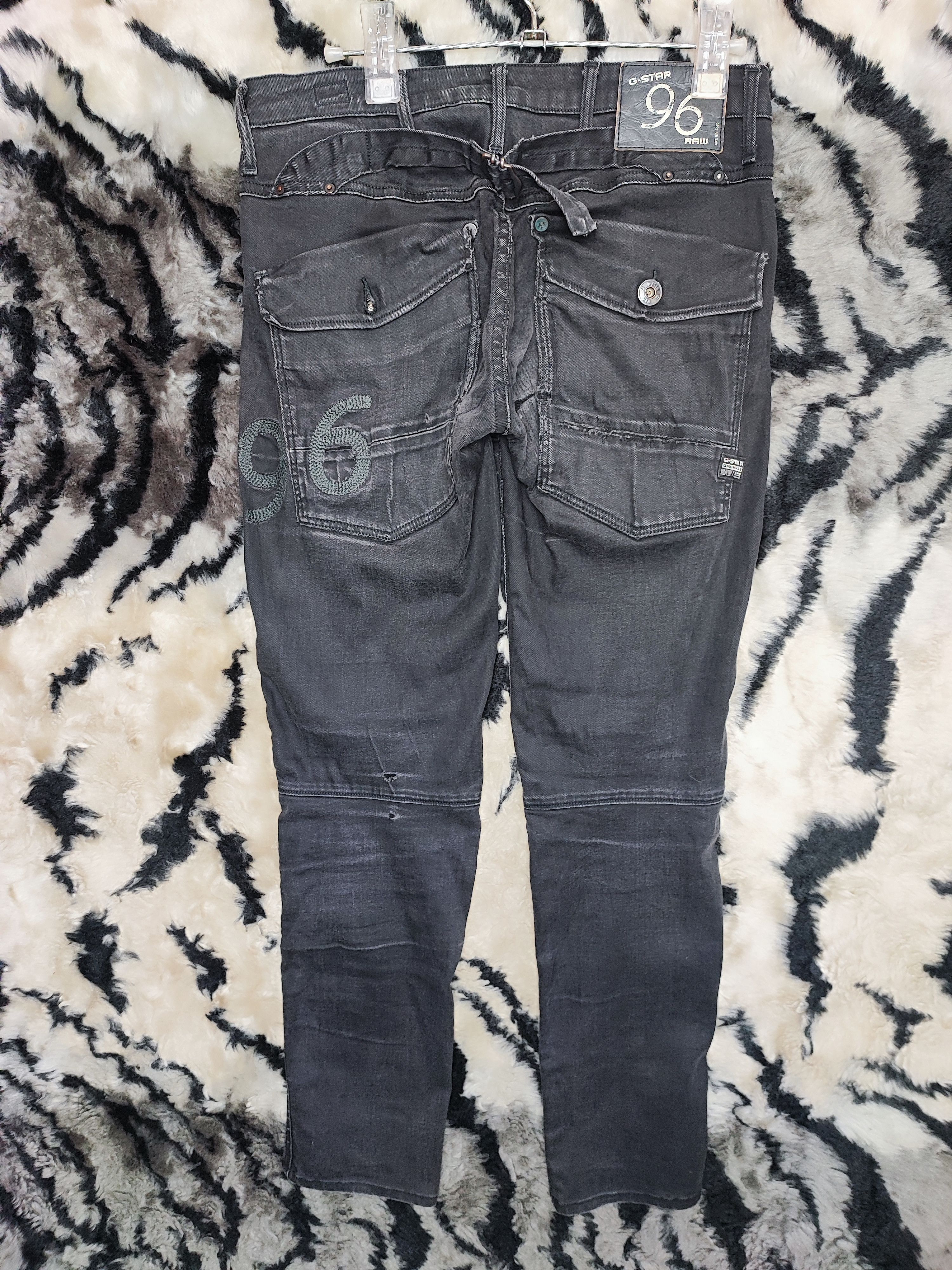 G-Star Mens G Star Raw 96 Denim Stretch Jeans Low Rise Size US 31 - 16 Thumbnail