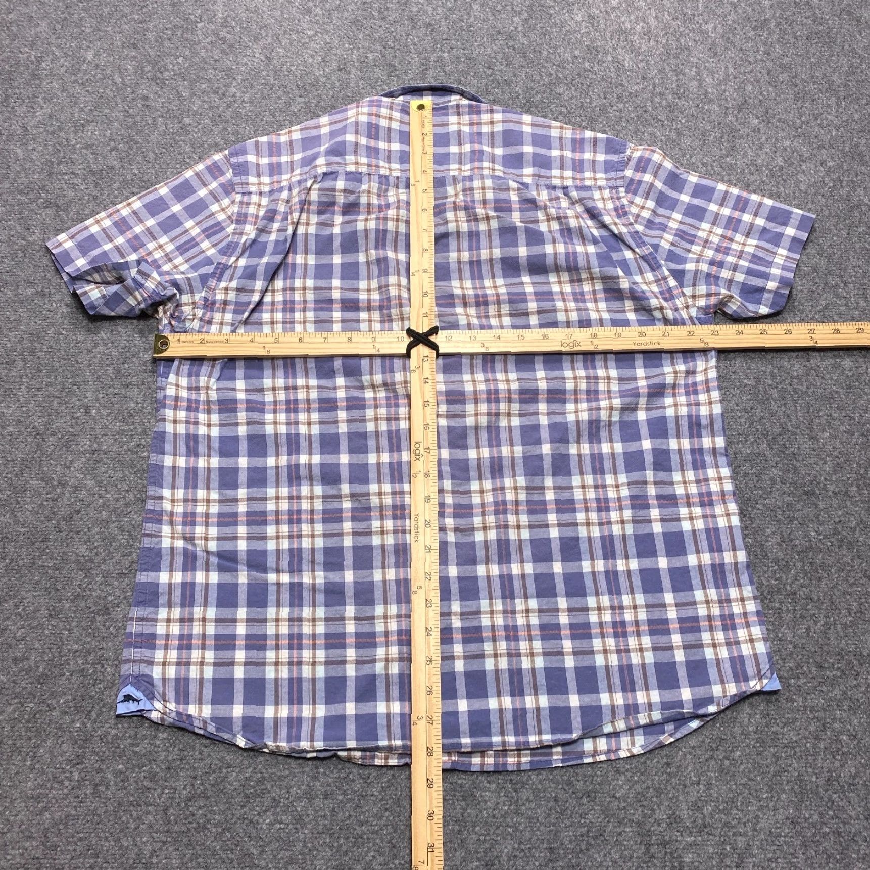 Tommy Bahama Tommy Bahama Shirt Mens Medium Blue Short Sleeve Plaid Casual Button Up Size US M / EU 48-50 / 2 - 5 Thumbnail