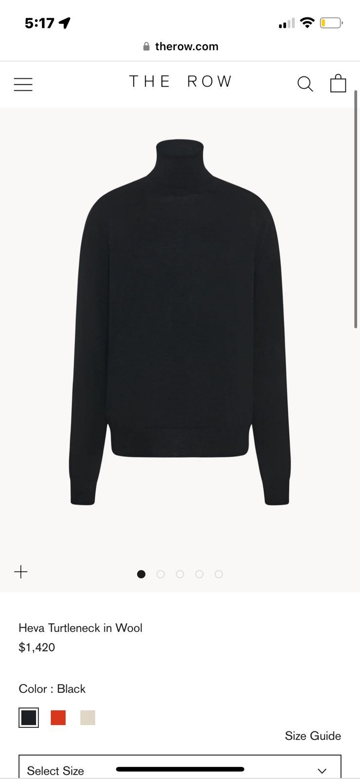 The Row The Row Heva Turtle Neck in Wool Size M / US 6-8 / IT 42-44 - 8 Thumbnail
