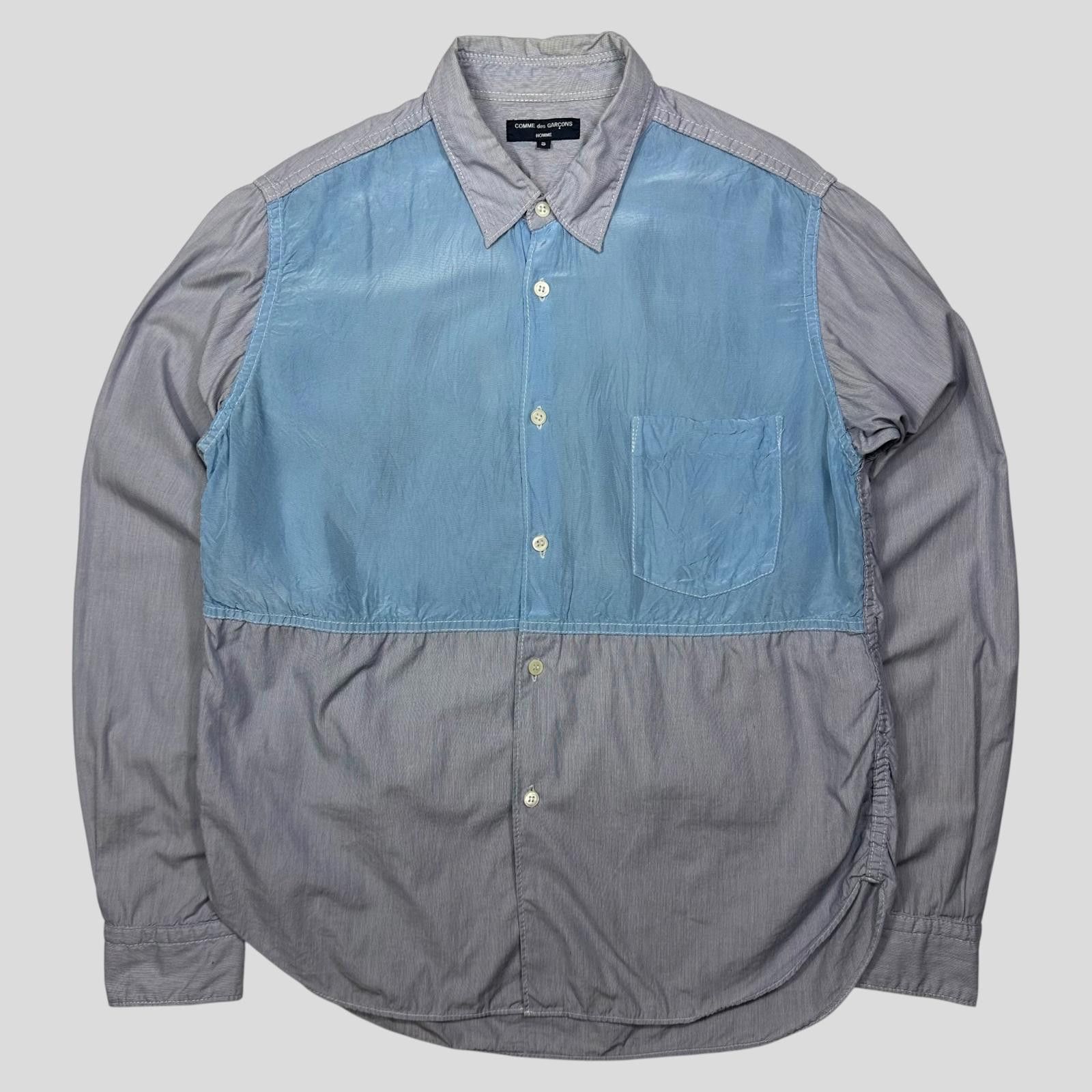 Other Comme Des Garçons Homme 2008 Iridescent Stripe Shirt - S/M Size US S / EU 44-46 / 1 - 2 Thumbnail