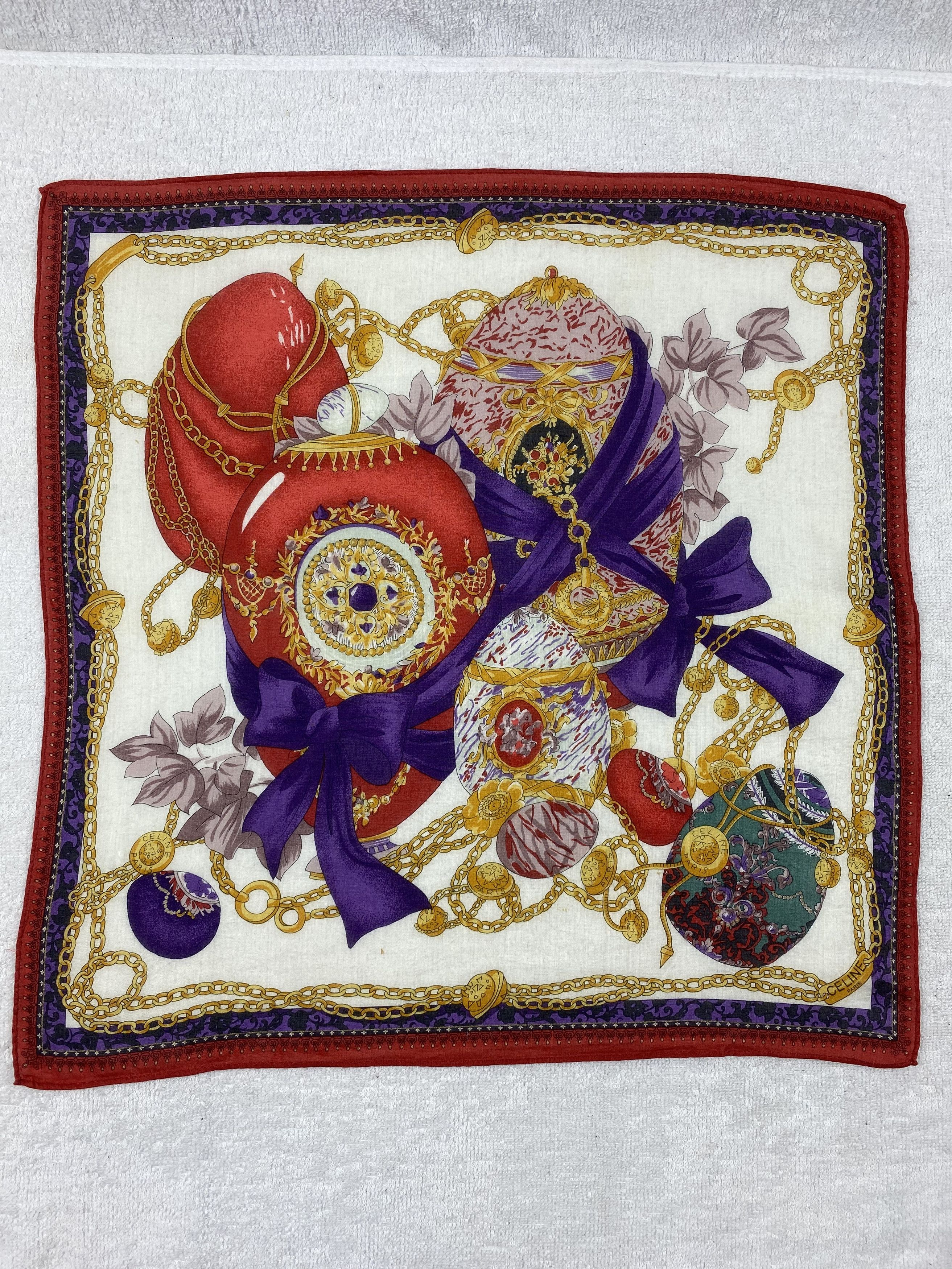 Celine × Vintage Celine Handkerchief / Bandana / Neckerchief Size ONE SIZE - 3 Thumbnail