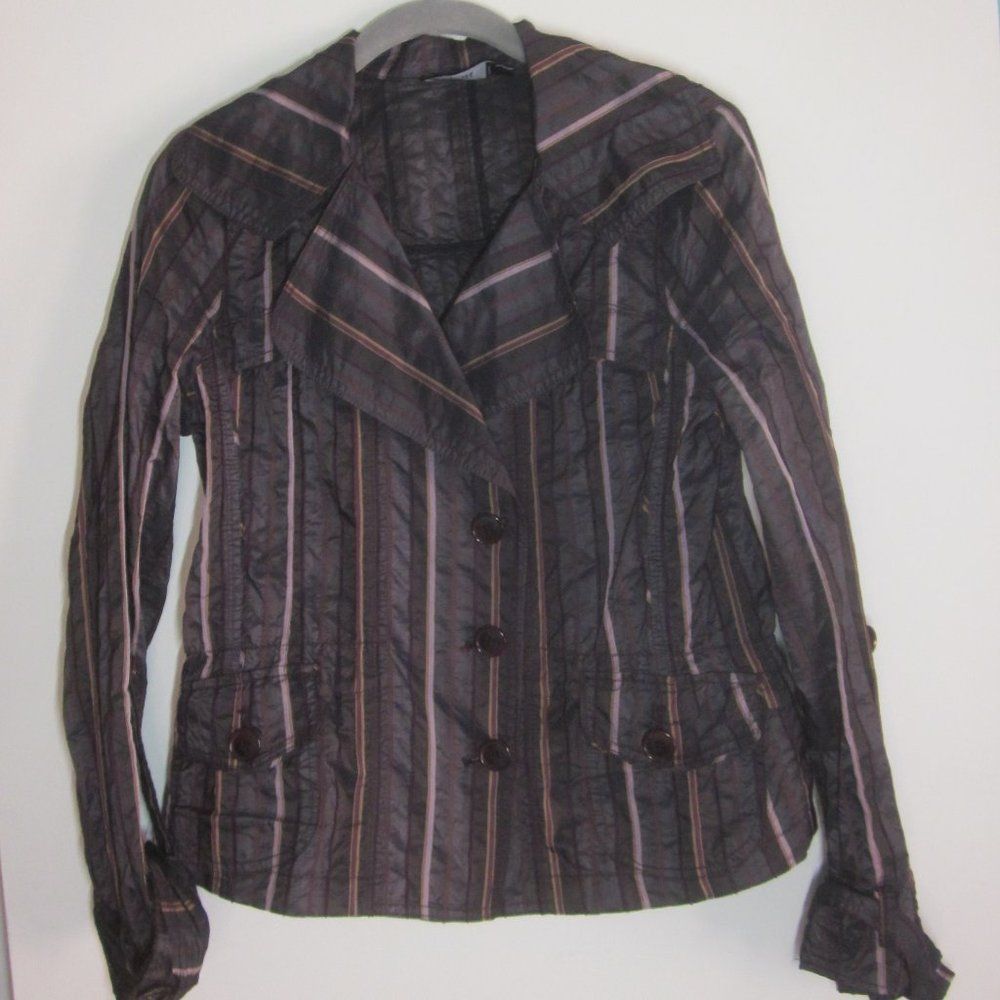 Nina Ricci TeriJon "Jon" Purple Metallic Striped Jacket Size M Size S / US 4 / IT 40 - 7 Thumbnail