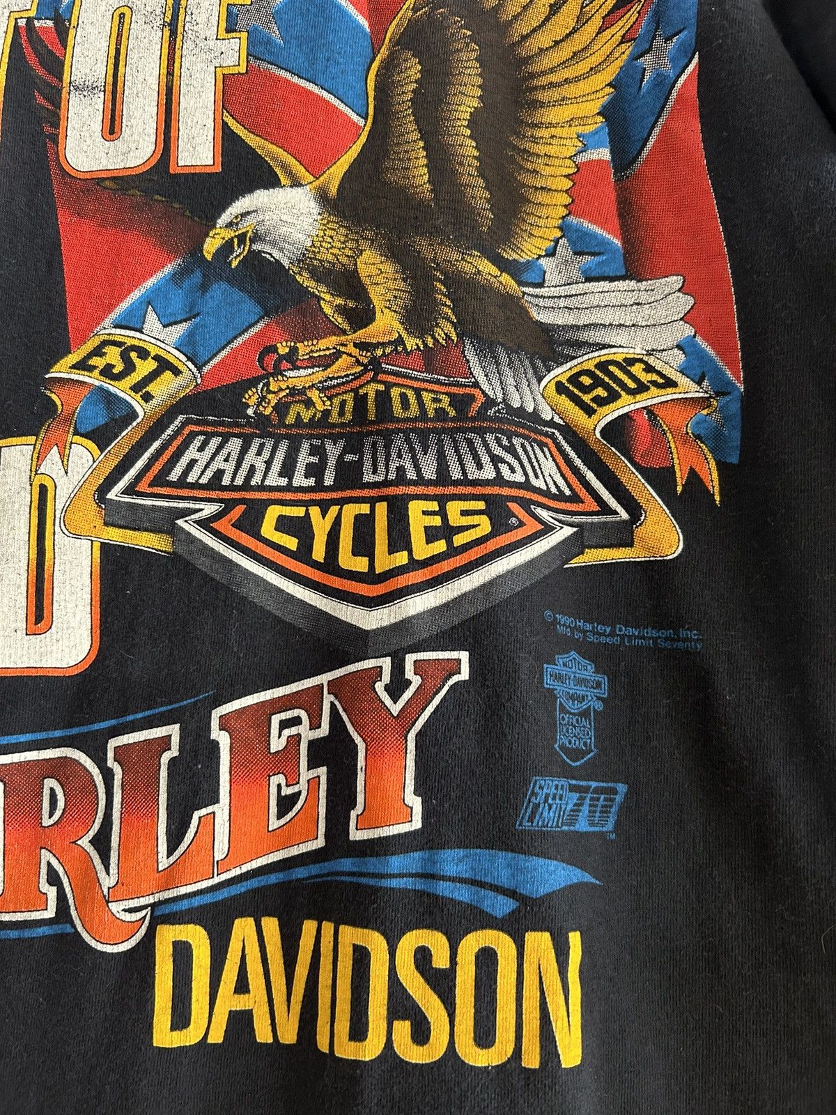 Harley Davidson × Vintage Best of the Breed Vintage 90s Harley t-shirt Size US M / EU 48-50 / 2 - 2 Thumbnail