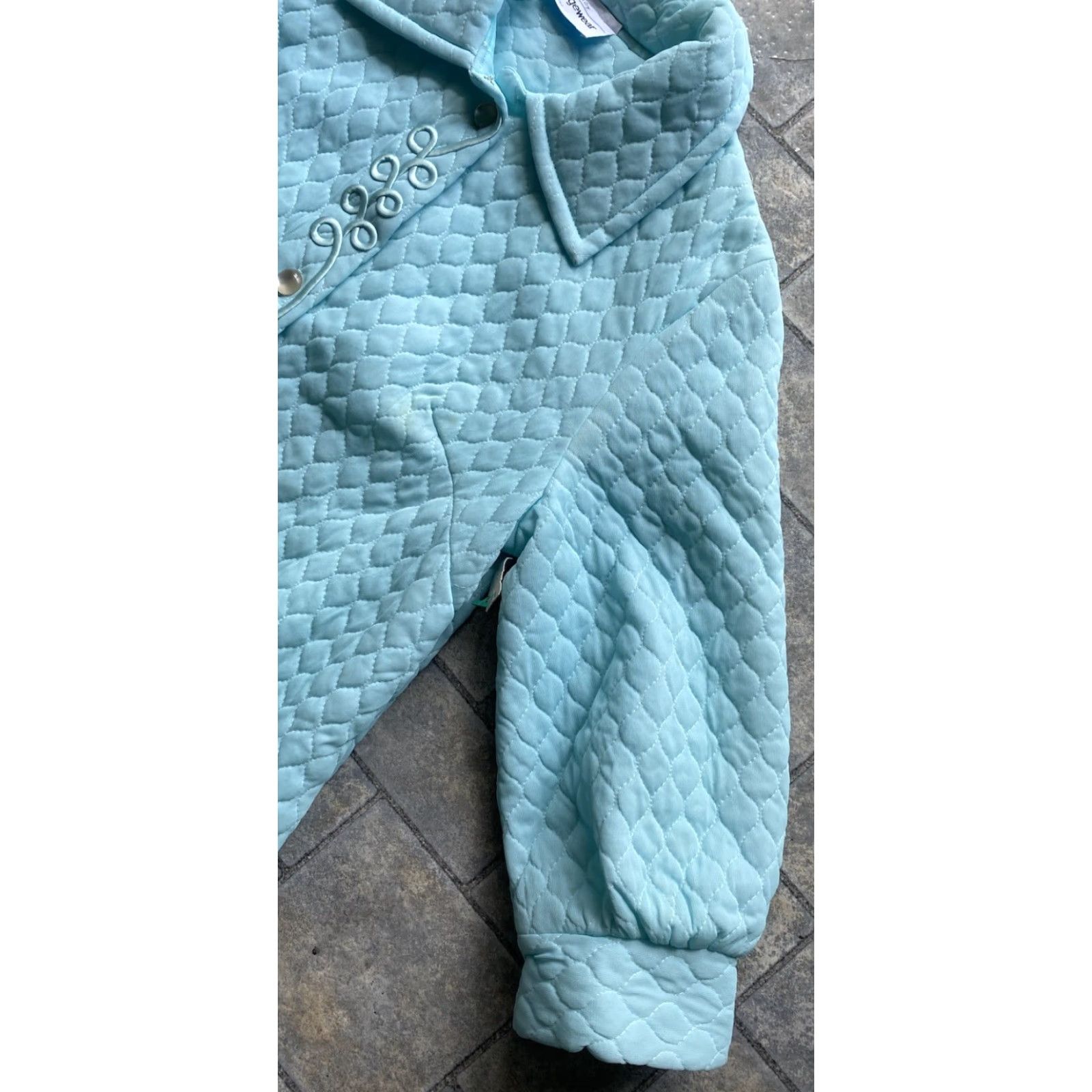 Vintage VINTAGE JC Penney Robe House Coat Blue Women’s 70s 80s Kodel Polyester NWT Size ONE SIZE - 5 Thumbnail