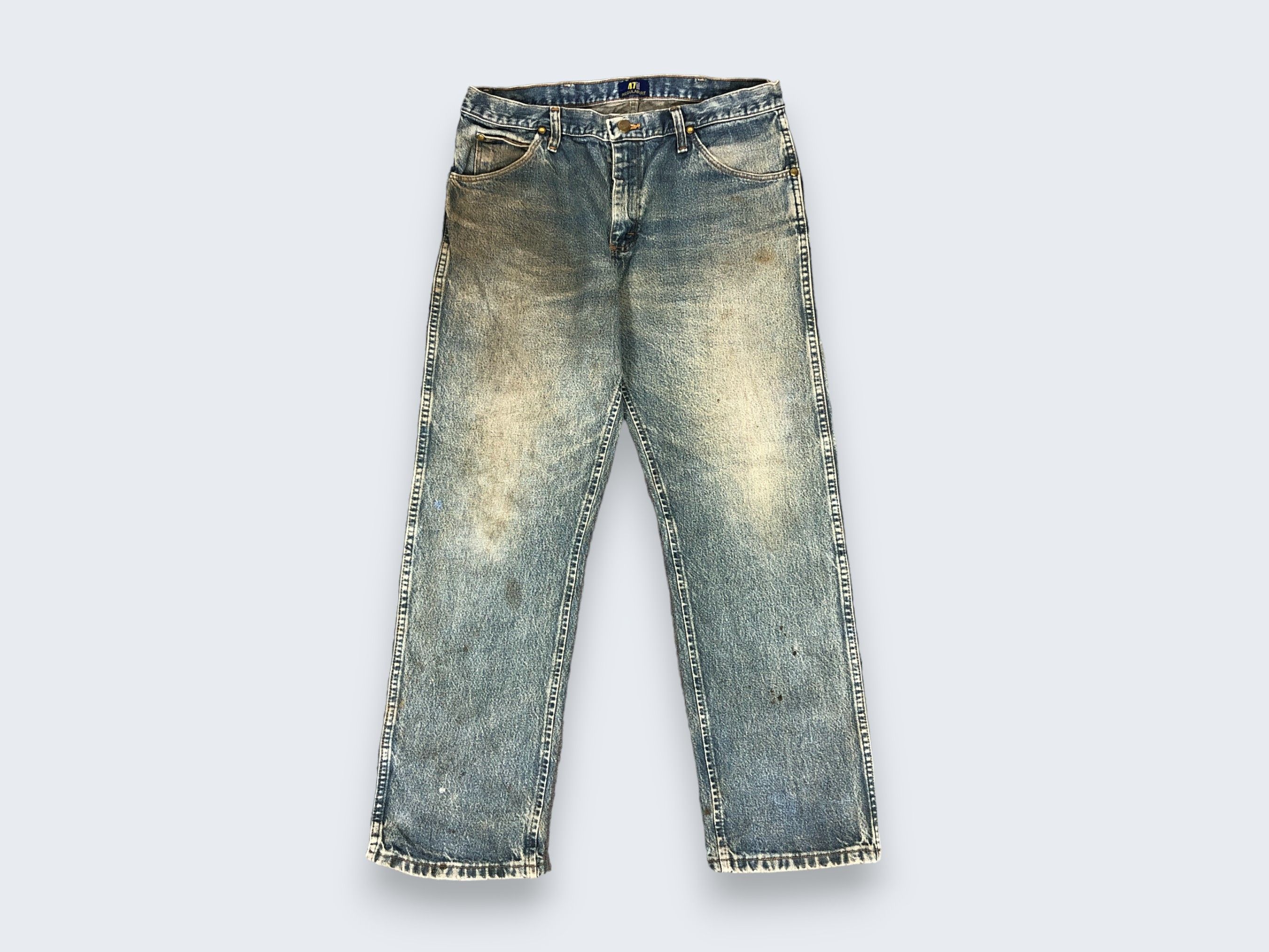 Vintage × Wrangler Vintage Wrangler Regular Fit Jeans Dirty L1067 Size US 34 / EU 50 - 1 Thumbnail