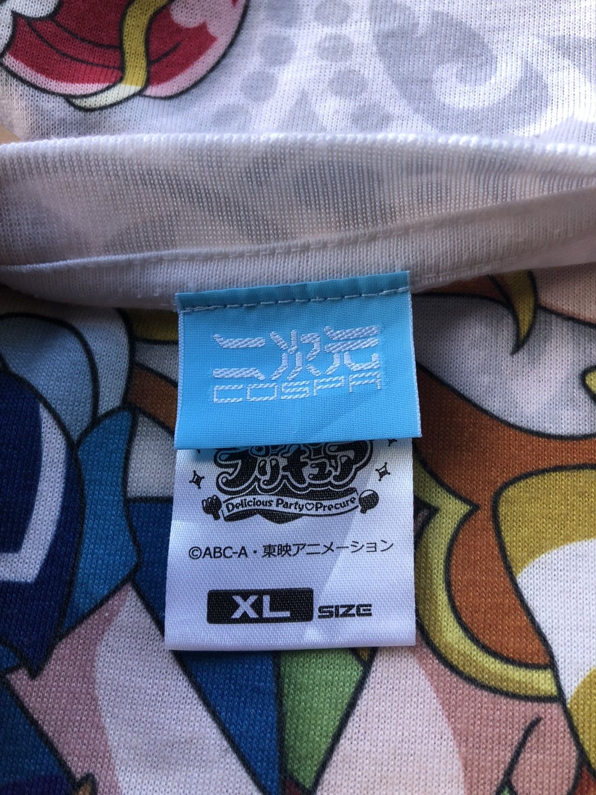 Anime Vintage Cospa Anime Delicious Party Pretty Cure Double Tee Size US XL / EU 56 / 4 - 14 Thumbnail