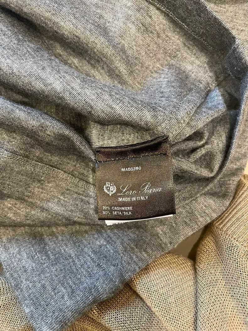 Other LORO PIANA Grey high collar cashmere sweater / base shirt Size XS / US 0-2 / IT 36-38 - 7 Thumbnail