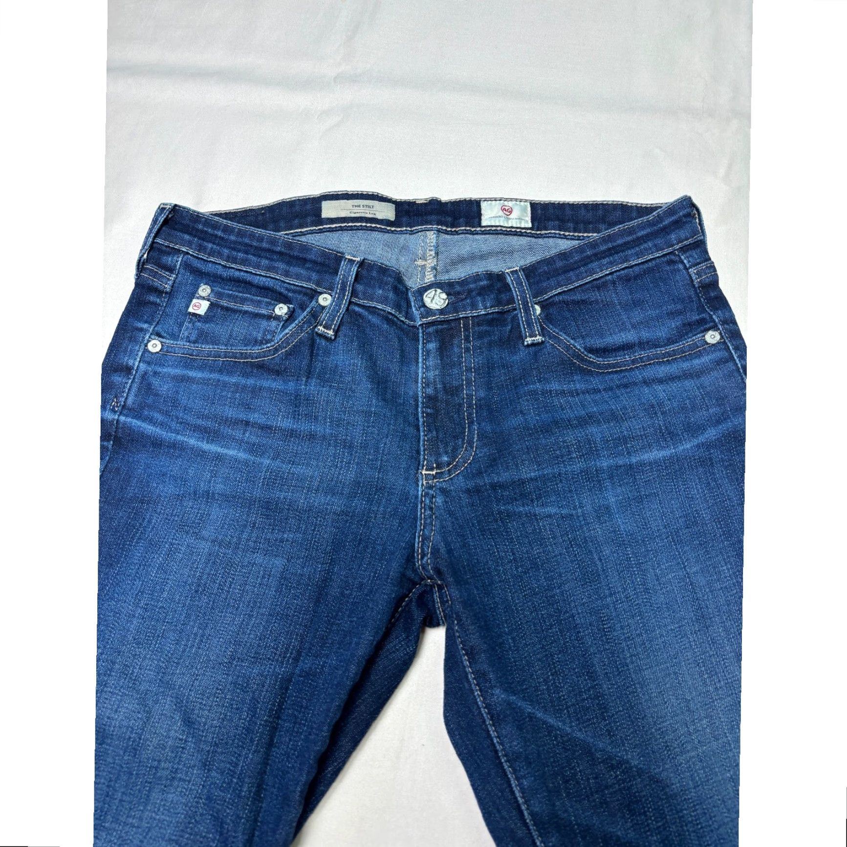 Vintage VINTAGE not included; The Stilt Jeans Dark Wash 29R L29 USA Size 24" / US 00 / IT 34 - 2 Thumbnail