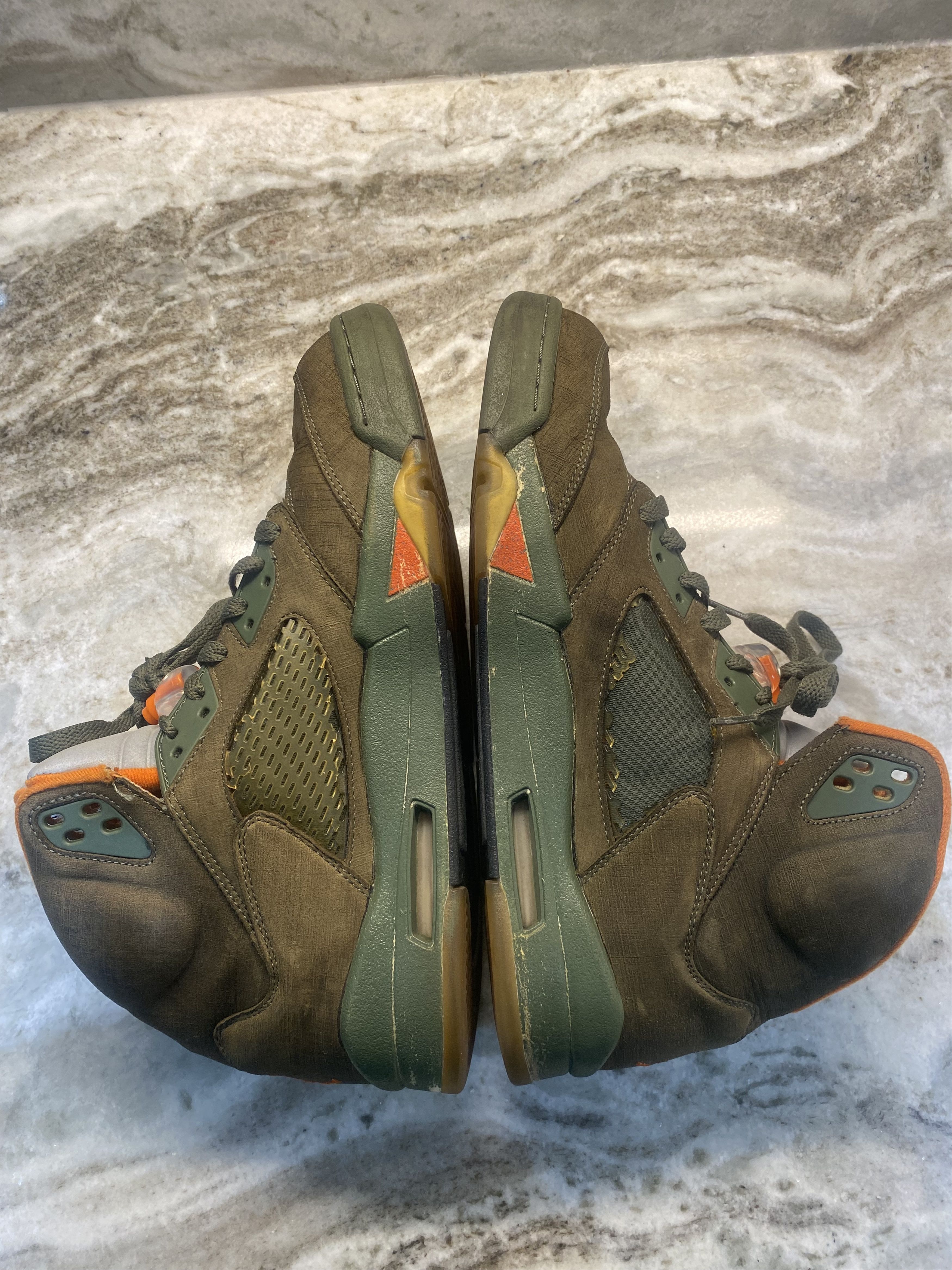 Nike 2006 Air Jordan 5 Retro LS 'Olive' Size US 11.5 / EU 44-45 - 6 Thumbnail