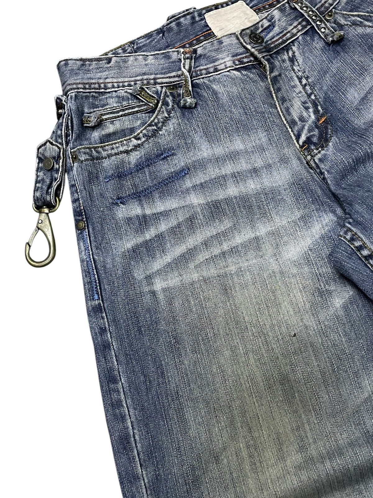 Hysteric Glamour Taverniti 🪝 Hooks Embellished Patched Baggy Loose Jeans Size US 31 - 9 Thumbnail