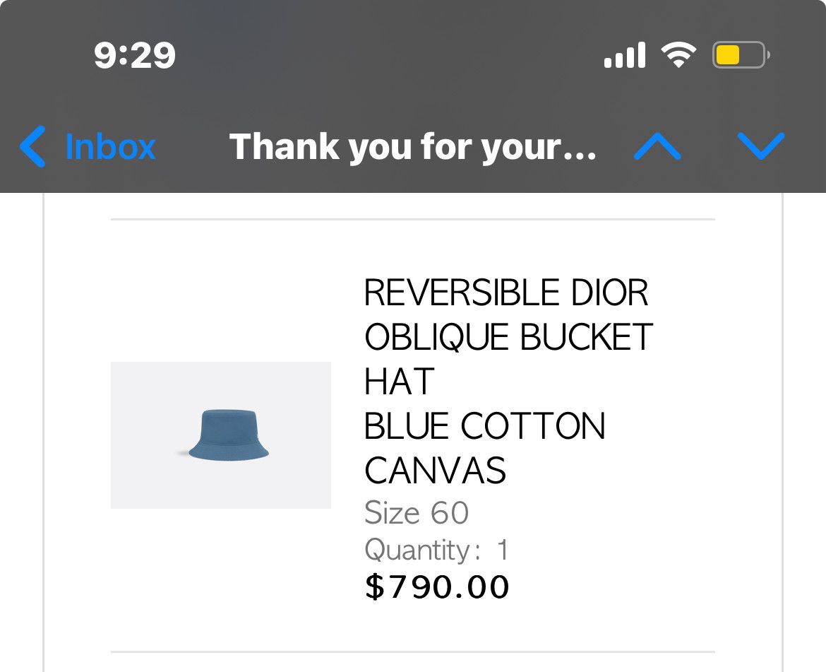 Dior REVERSIBLE DIOR OBLIQUE BUCKET HAT BLUE COTTON CANVAS Size ONE SIZE - 2 Thumbnail