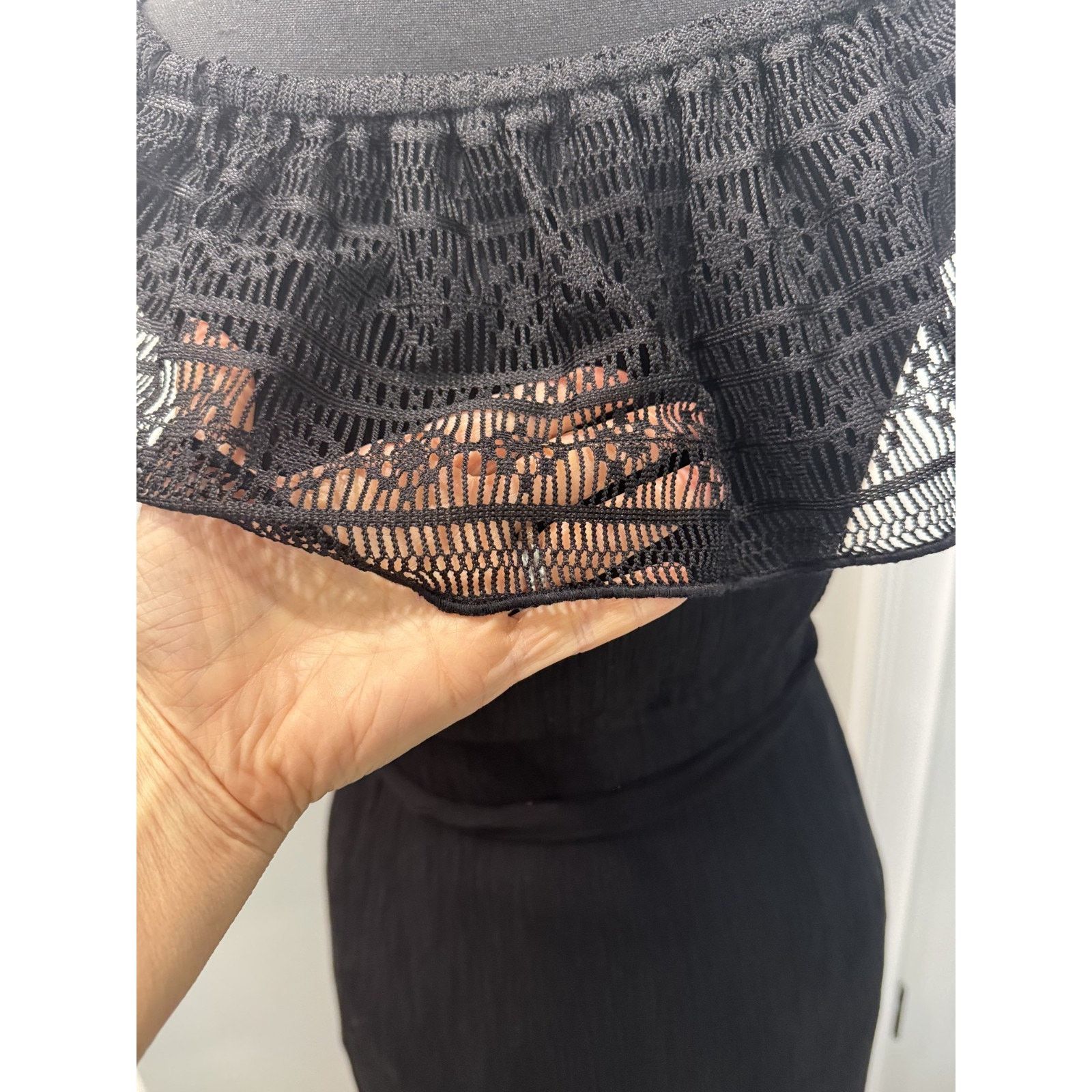 Apt. 9 Whimsigoth Black Dress Boho Long Slit Lace Gothic Cottage XS Size XS / US 0-2 / IT 36-38 - 3 Thumbnail