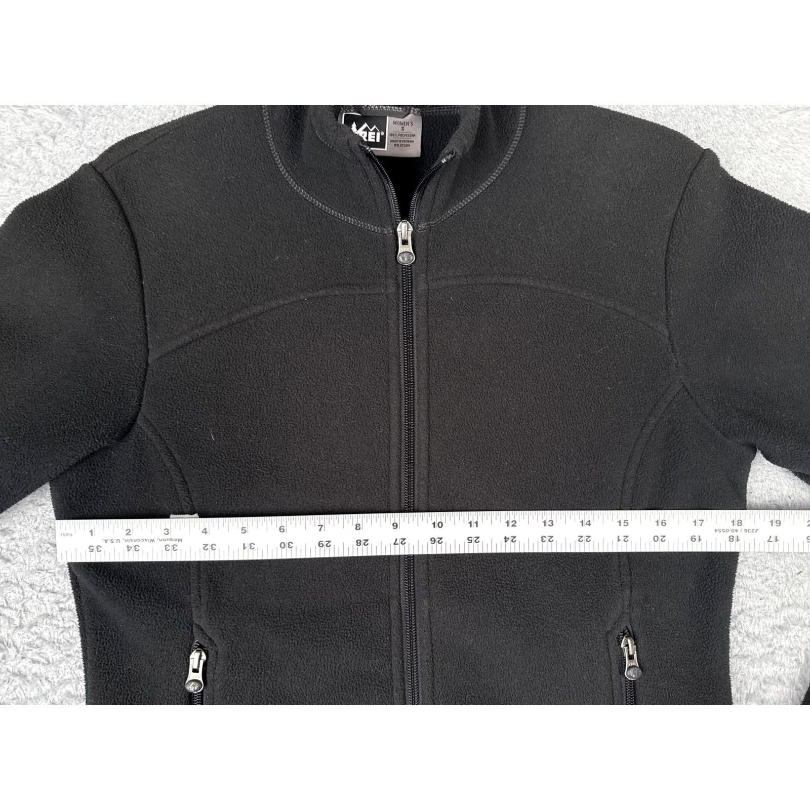 Vintage REI Womens Small Black Full Zip Fleece Jacket Pockets Hiking Outdoor Size S / US 4 / IT 40 - 7 Thumbnail