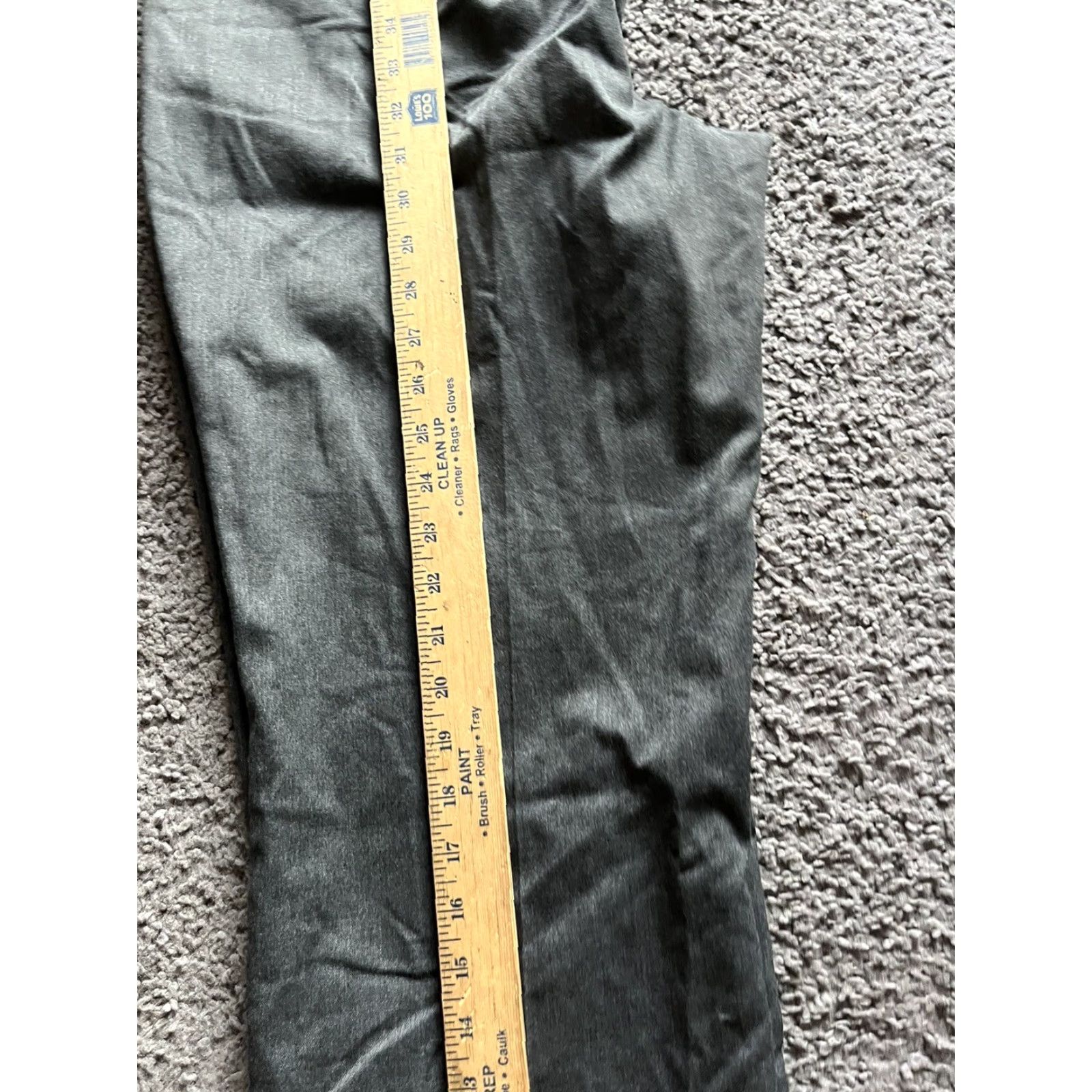 Tommy Hilfiger Womens Tommy Hilfiger Dress Pants 14 Gray Cotton Trouser Polyester Blend Flat Fr Size 36" / US 14 / IT 50 - 6 Thumbnail