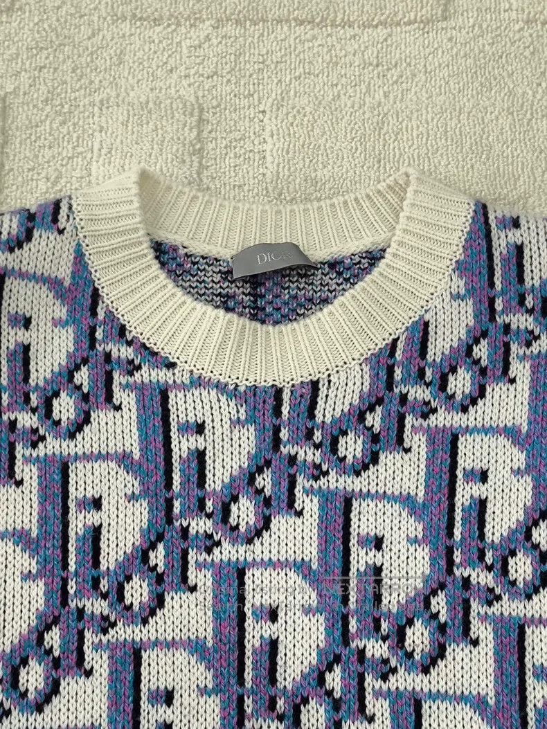 Dior Dior Full-printed round-neck casual long sleeves sweater Size US M / EU 48-50 / 2 - 4 Thumbnail