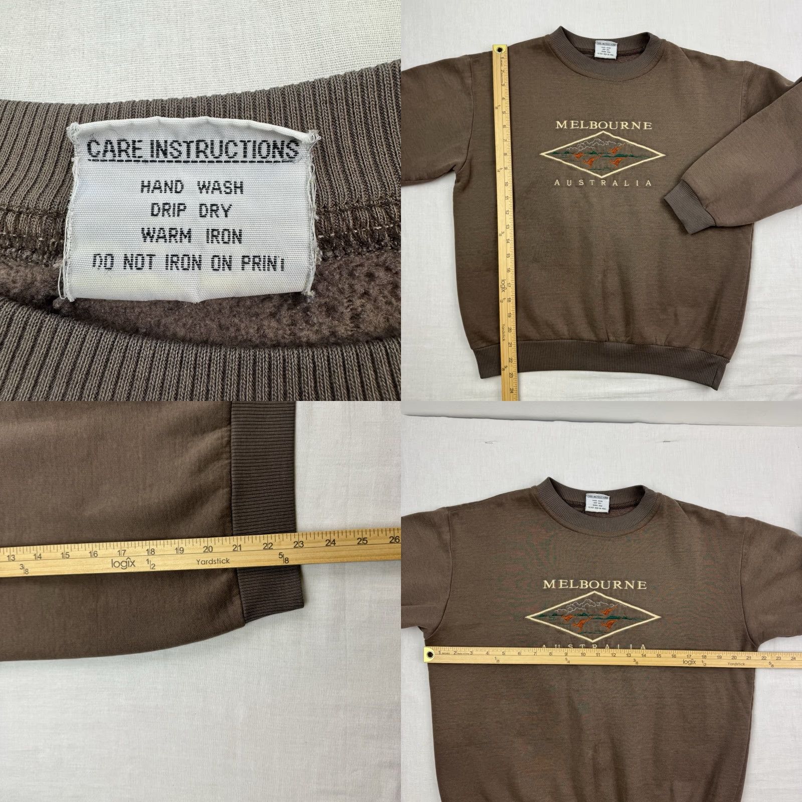 Vintage VINTAGE Melbourne Australia Sweatshirt Men Adult Small S Brown Embroidered 90s Animals Nature Pullover Crew Ne ck Size US S / EU 44-46 / 1 - 8 Thumbnail