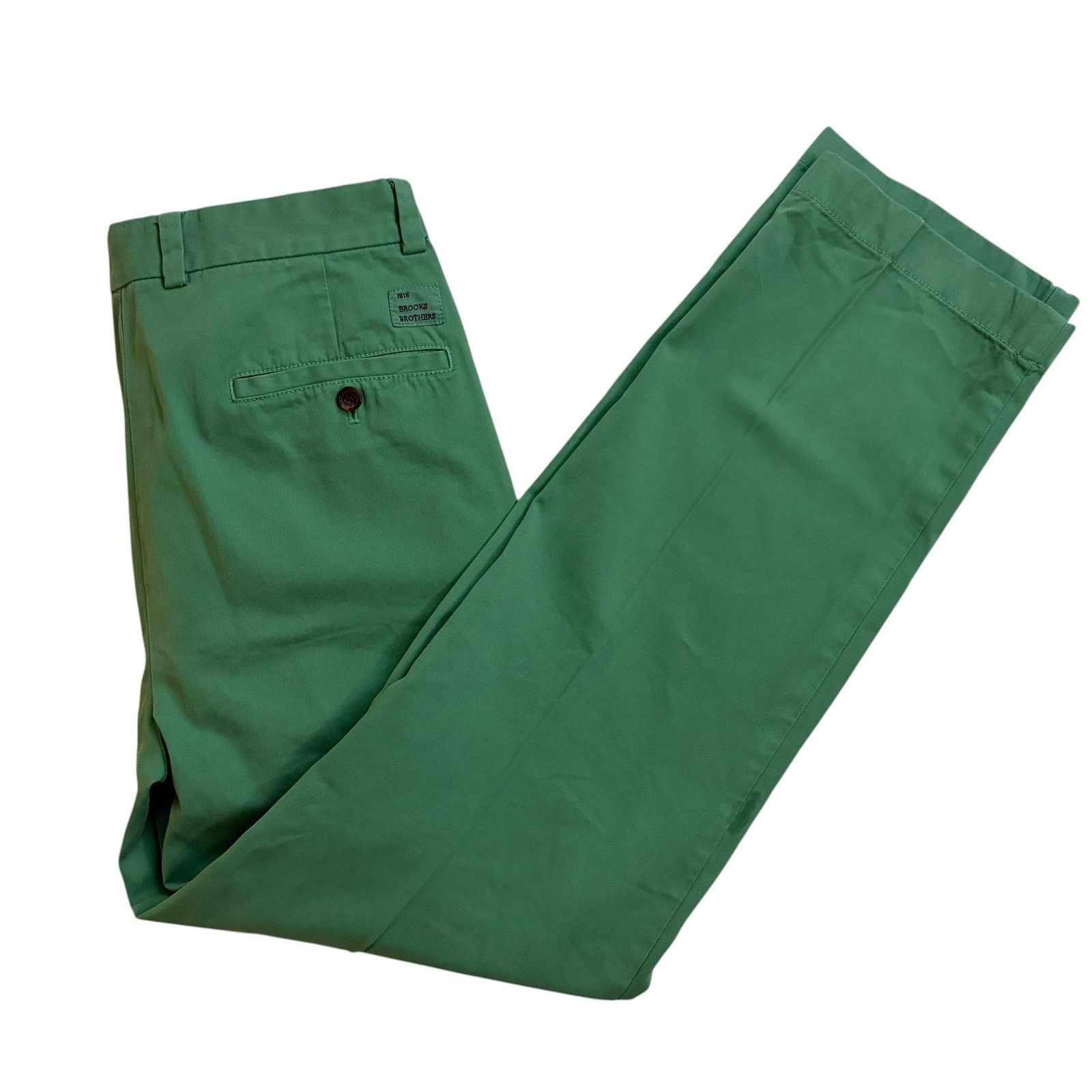 Brooks Brothers Brooks Brothers Chino Pants Mens 33x32 Clark Fit Green Size US 33 - 9 Thumbnail
