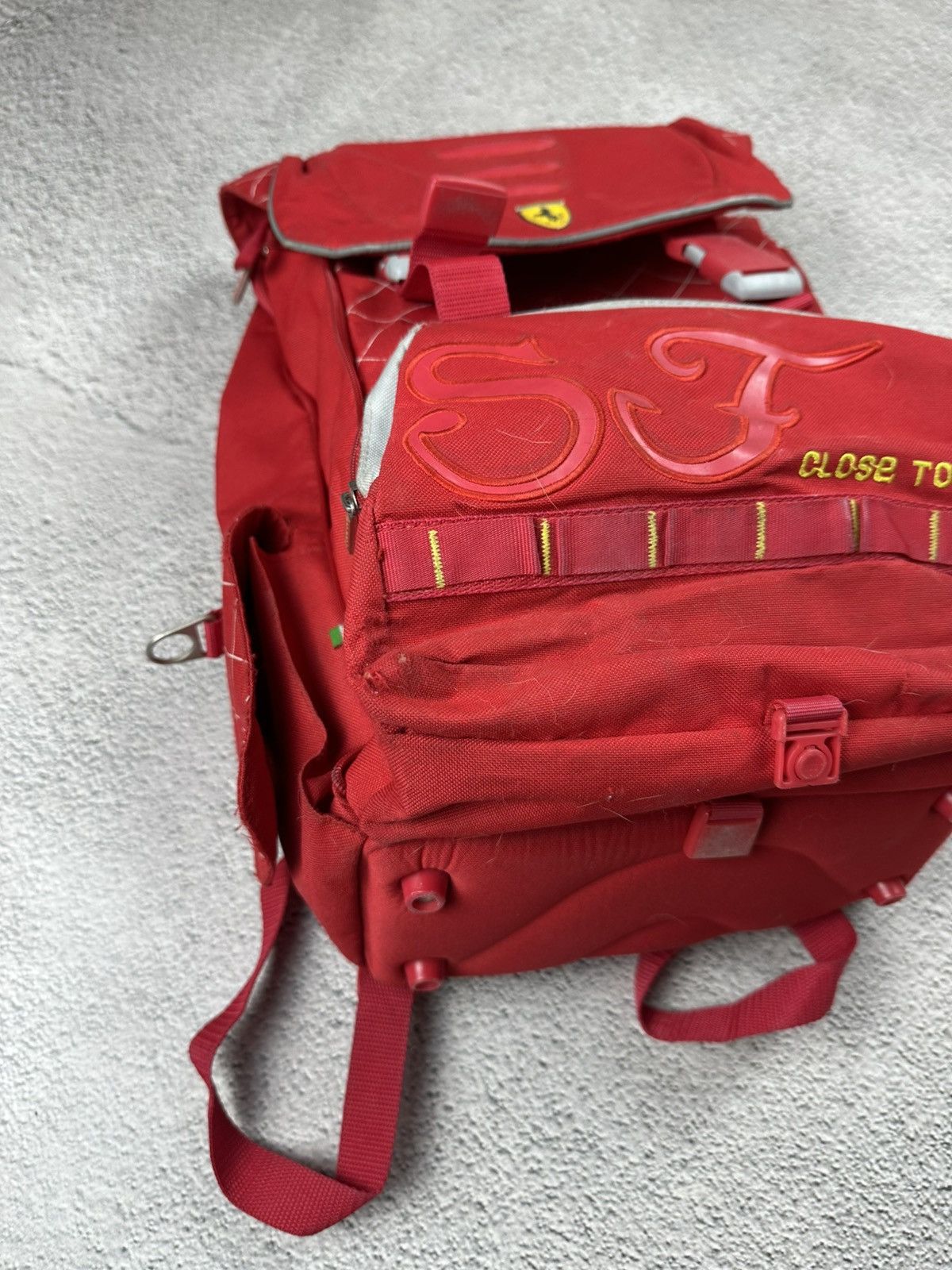Ferrari Vintage Ferrari SF Logo Backpack Motorcycle Racing Y2K Size ONE SIZE - 6 Thumbnail