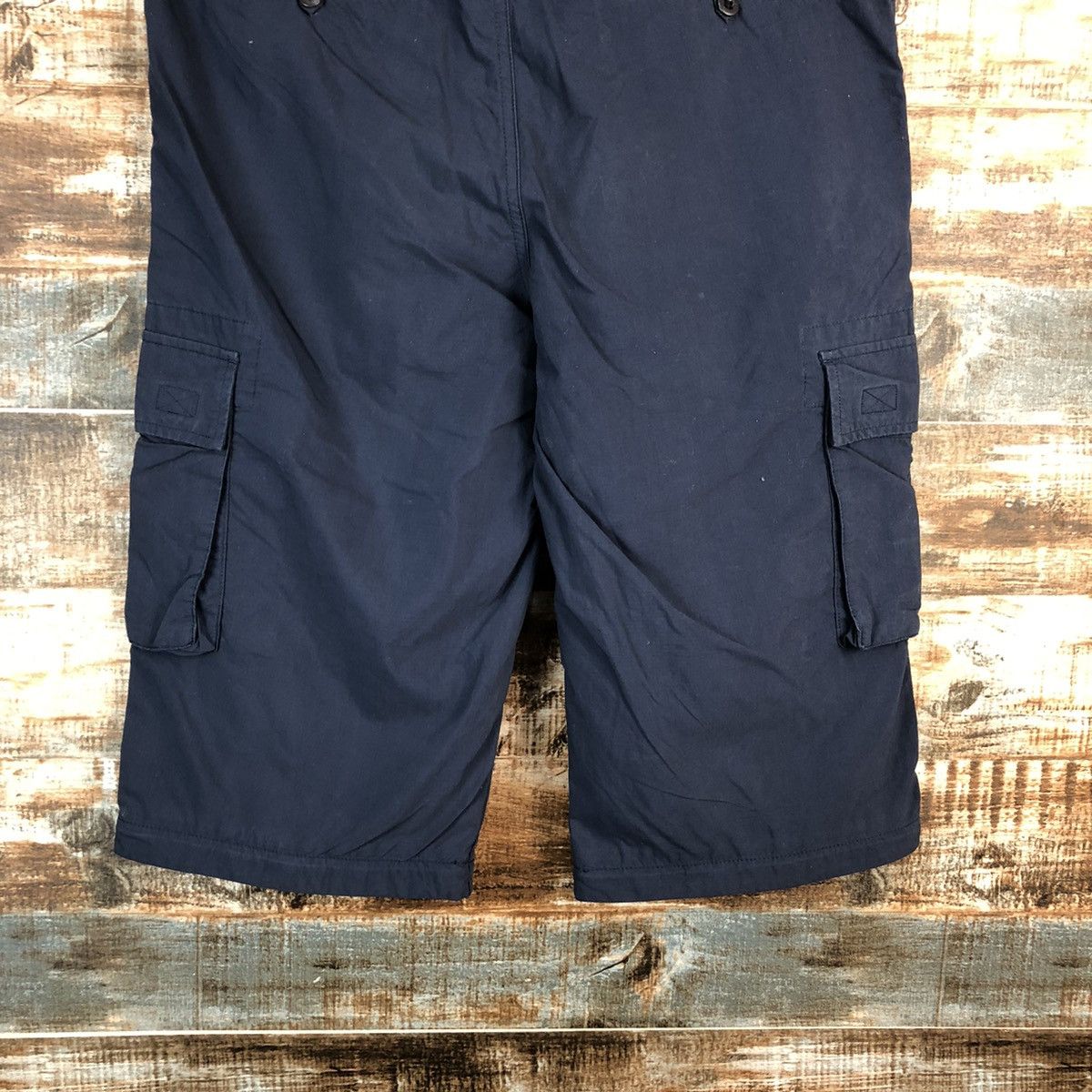 Japanese Brand Uniqlo Dark Blue multipocket Short Pants #A2379 Size US 33 - 17 Thumbnail