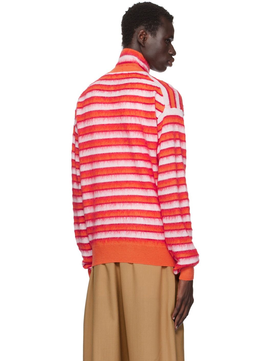 Marni o1w1db11125 Striped Sweater in Orange Size US M / EU 48-50 / 2 - 4 Thumbnail