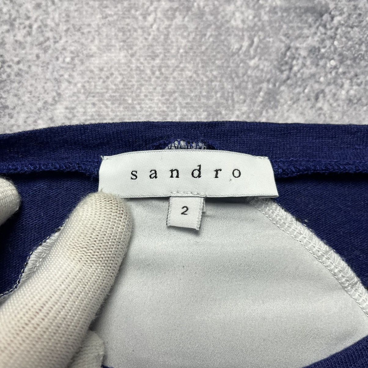 Sandro Sandro Paris Lace Blouse Longsleeve Streetwear Designer Size M / US 6-8 / IT 42-44 - 4 Thumbnail