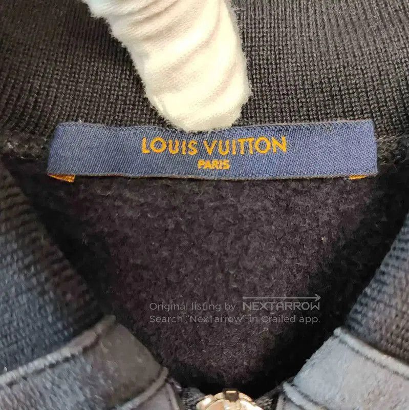 Louis Vuitton Louis Vuitton Navy Blue Leather Women's Jacket . Size XS / US 0-2 / IT 36-38 - 3 Thumbnail