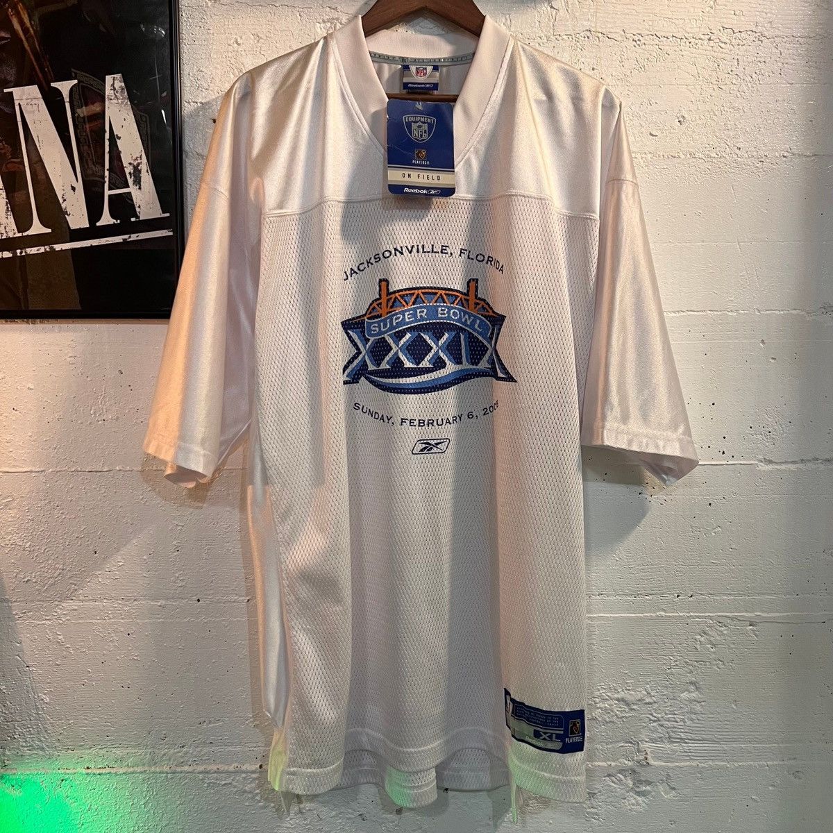 Reebok Vintage Y2K NFL Super Bowl 2005 Reebok Mesh Football Jersey Size US XL / EU 56 / 4 - 1 Thumbnail