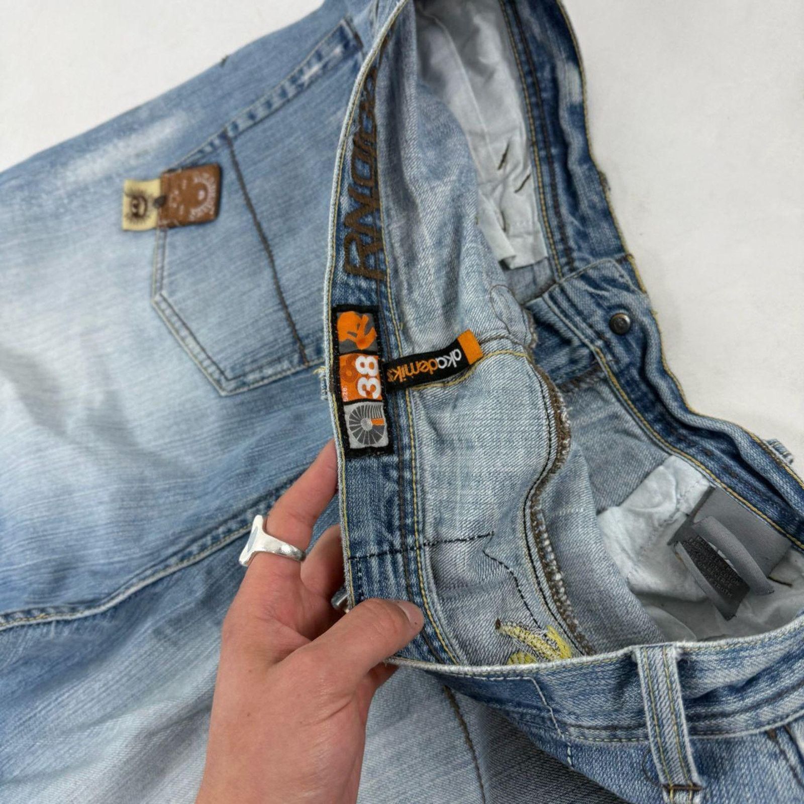 Akademiks × JNCO × Vintage Vintage y2k grunge archive baggy wide leg faded skater jeans Size US 36 / EU 52 - 6 Thumbnail