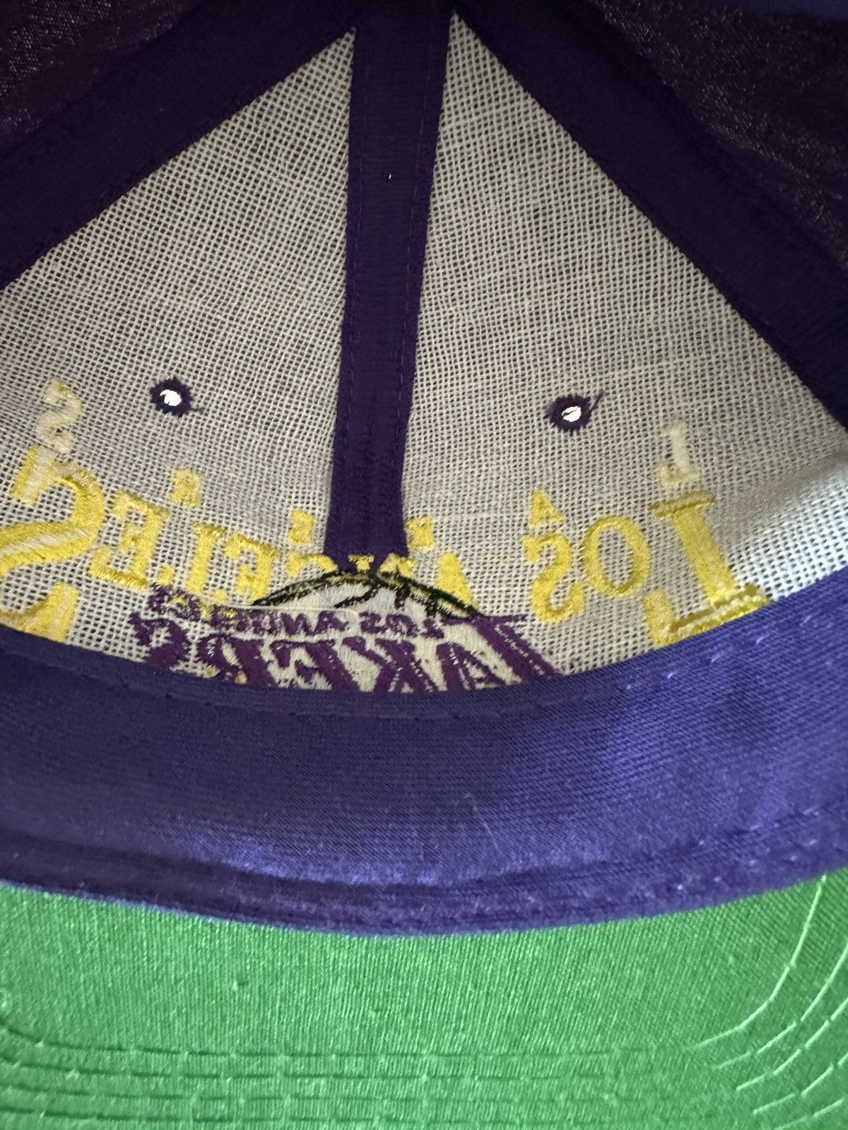 NBA × Vintage (Rare) LA Lakers Snapback Hat Vintage 90s Size ONE SIZE - 9 Thumbnail