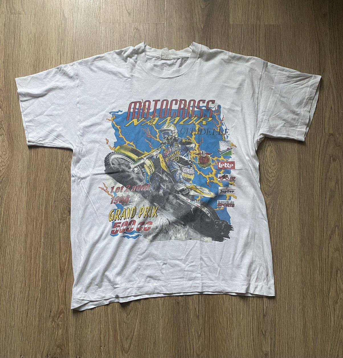 Vintage Vintage 1998 motocross motorcycle By Screen Stars sing stich Size US XL / EU 56 / 4 - 1 Thumbnail