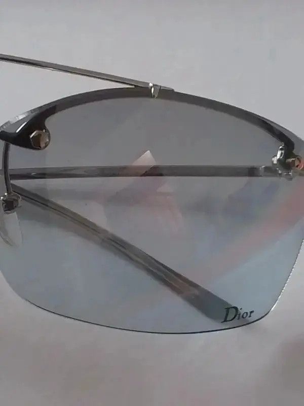Dior DIOR Sunglasses Rimless Shield Strass Galliano Motard Pop Size ONE SIZE - 4 Thumbnail