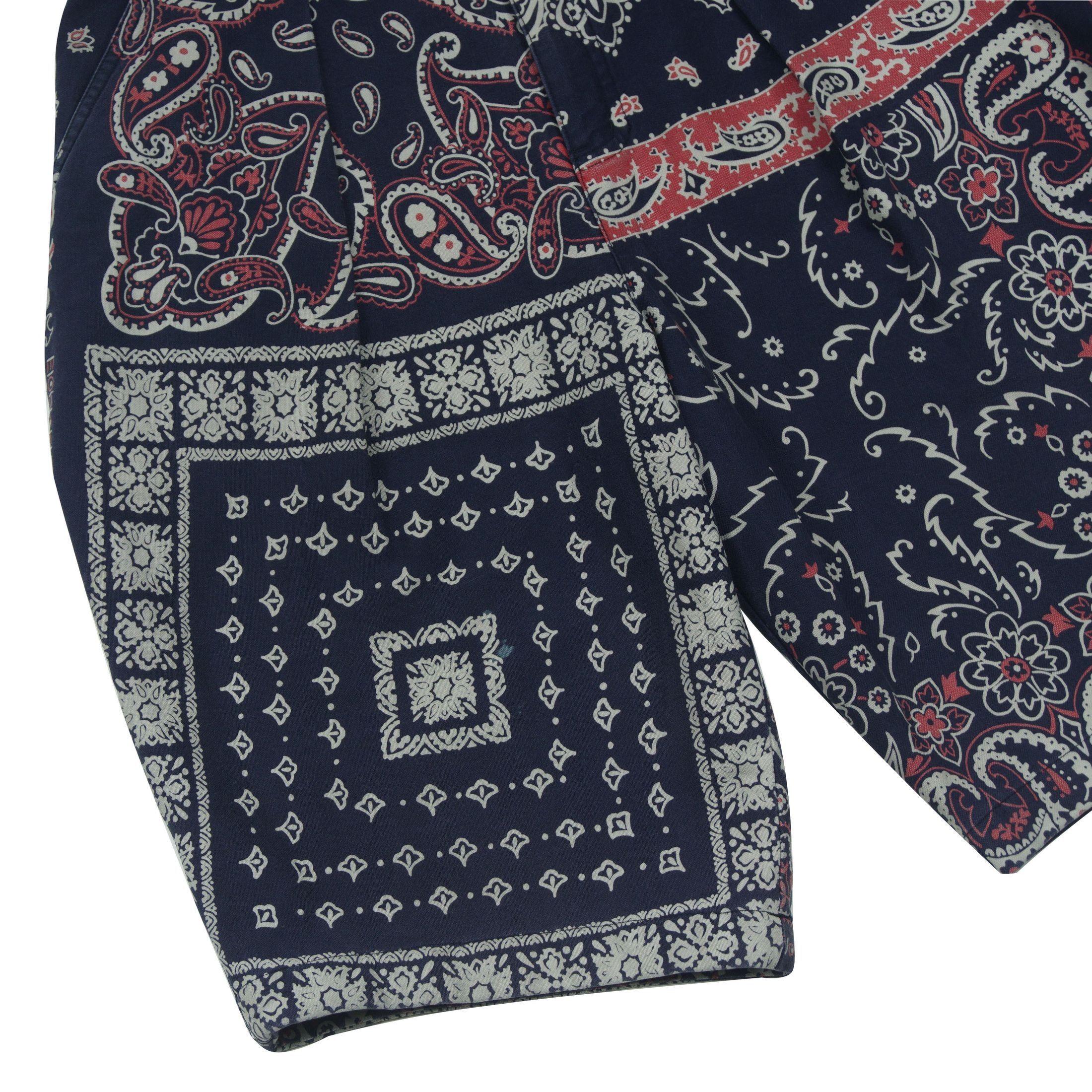 Issey Miyake *NoTariff Issey Miyake Rare Bandana Paisley Pants Size 29" - 5 Thumbnail
