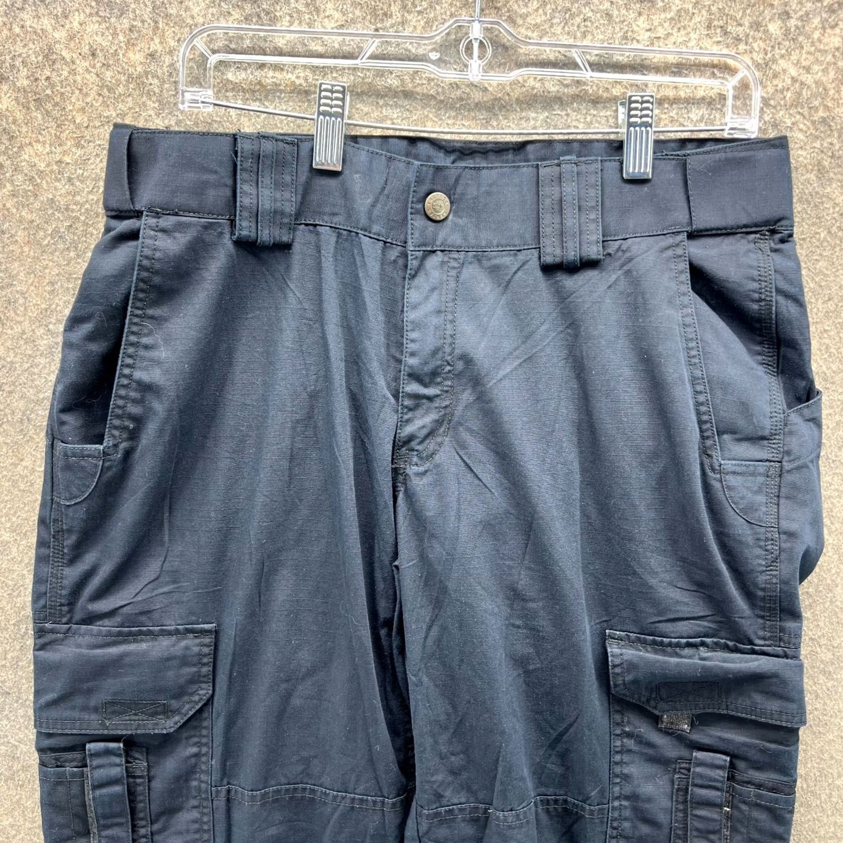 Vintage 5.11 Tactical Pants Women 12 Blue Cargo Ripstop TACLITE EMS 64369 Cargo Pants Womens Blue 12 Size 34" / US 12 / IT 48 - 5 Thumbnail