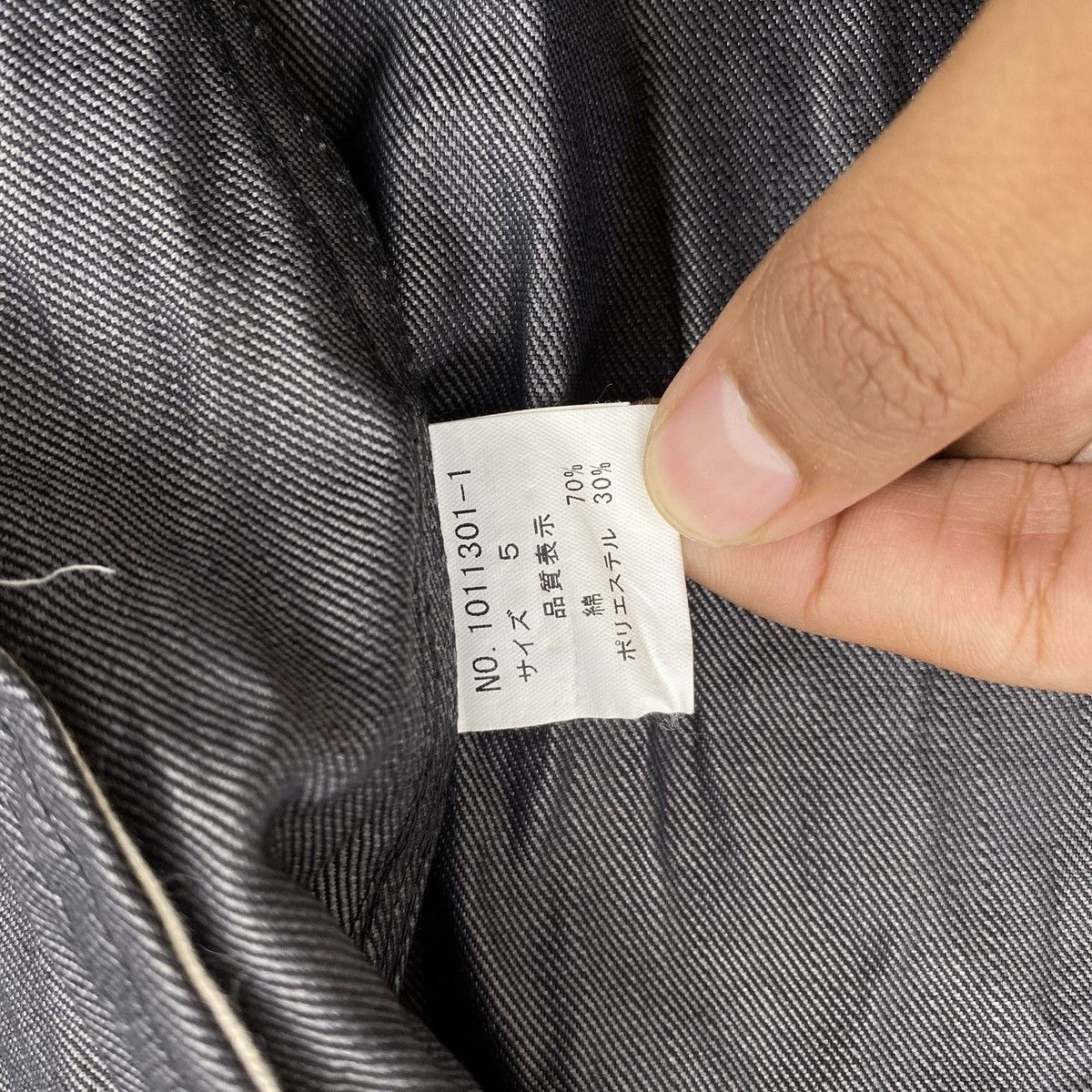 Issey Miyake Vintage Issey Miyake Tete Homme Black Denim Jacket Designer Size US M / EU 48-50 / 2 - 10 Thumbnail