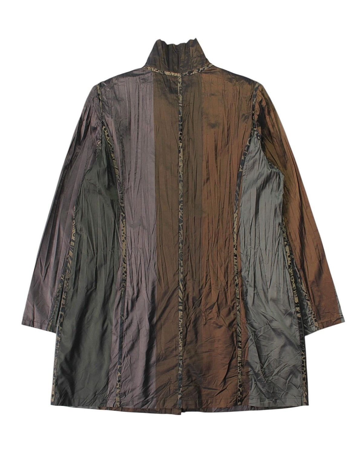 Vintage 2000S SAISON DE MIKI PLEATED COAT JACKET Size L / US 10 / IT 46 - 2 Thumbnail