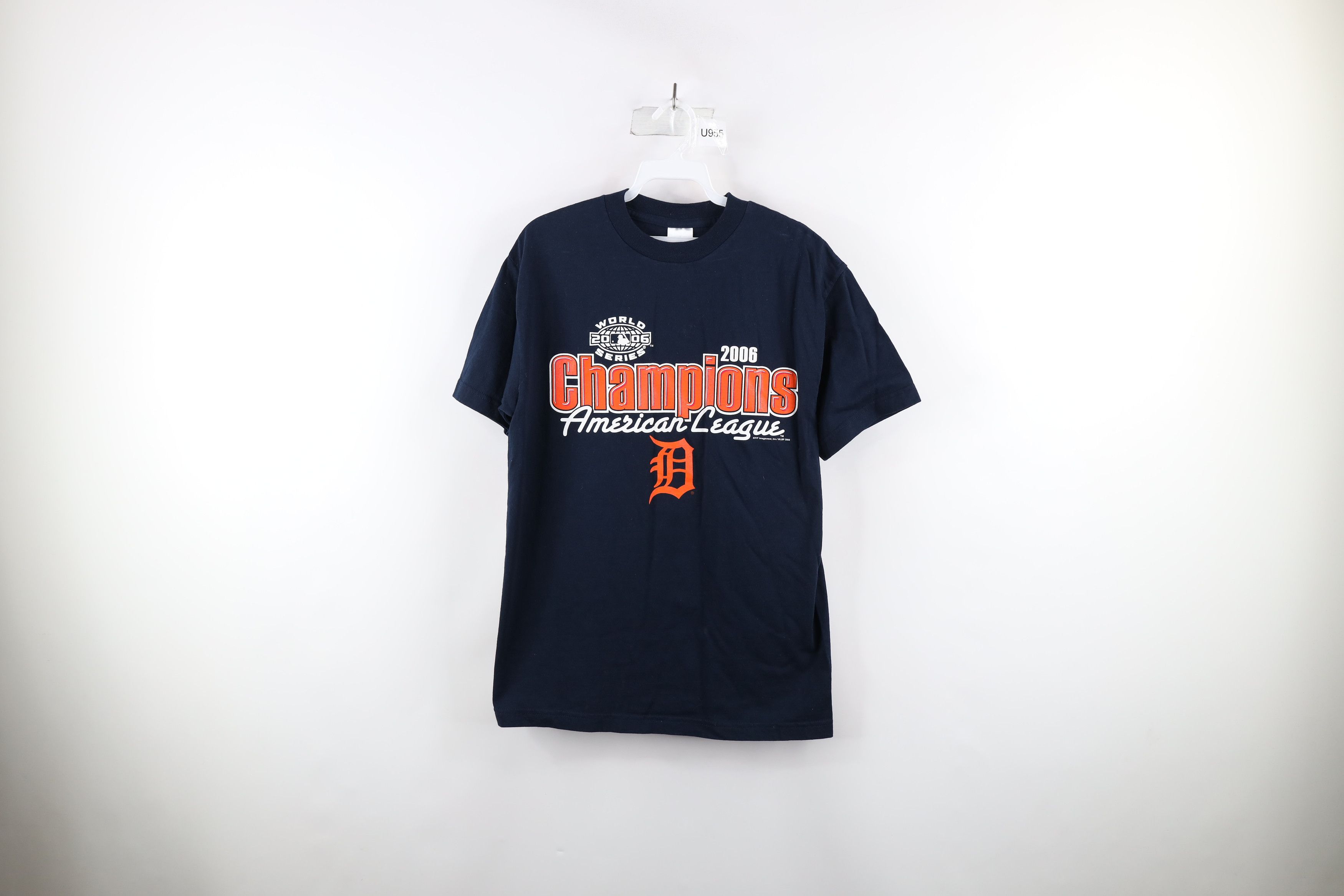 Vintage Vintage Y2K 2006 World Detroit Tigers Baseball T-Shirt Blue Size US M / EU 48-50 / 2 - 1 Thumbnail
