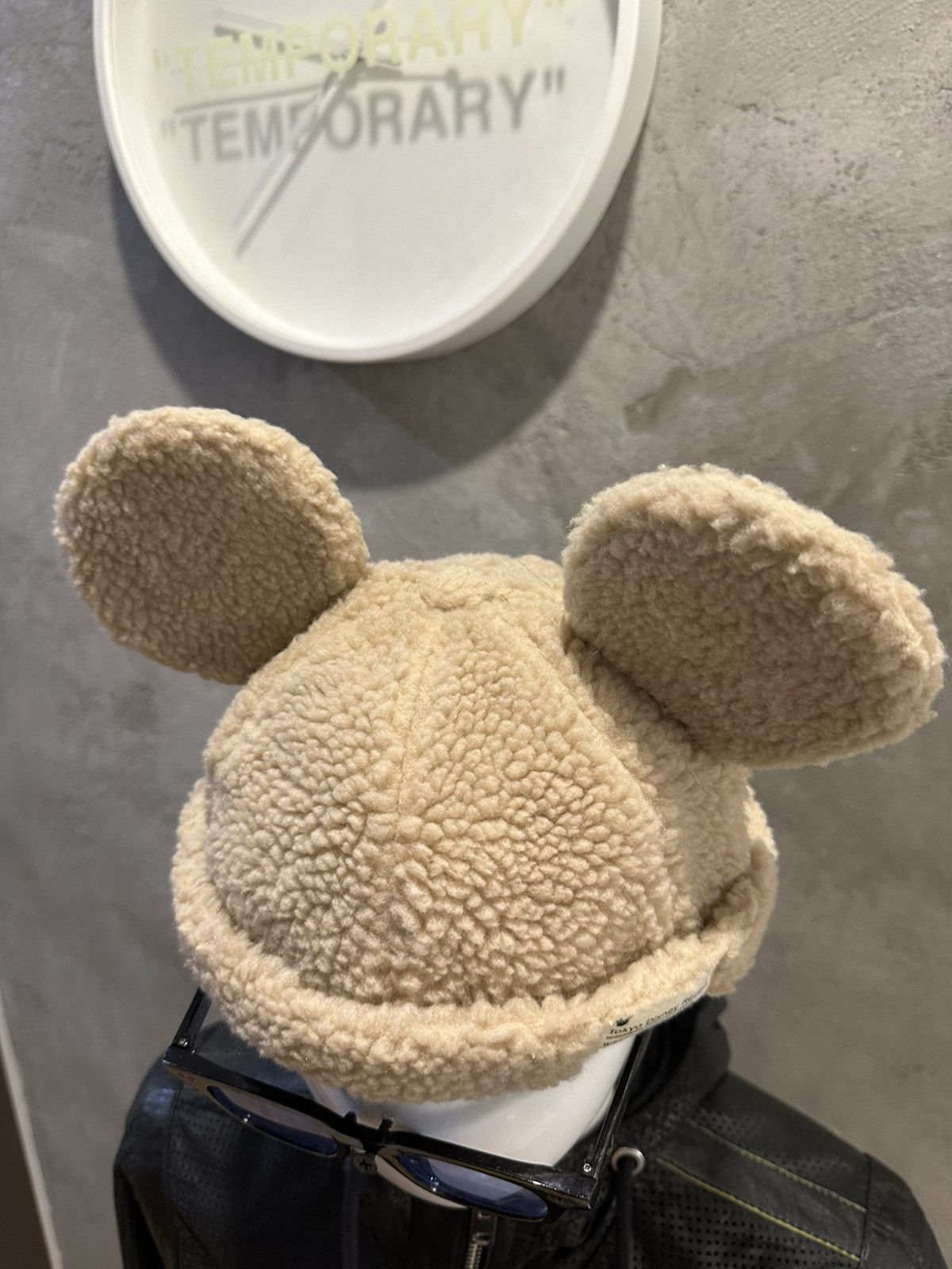Designer × Japanese Brand Mickey Mouse Ear Fluffy Beanie Hats (OSFA) Japan Limited Size ONE SIZE - 3 Thumbnail