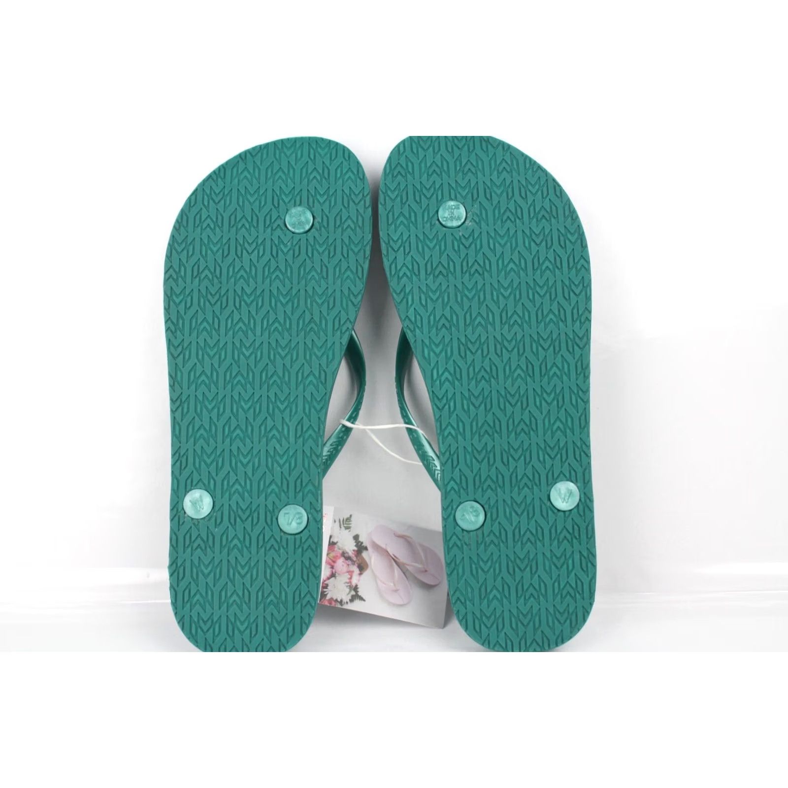 Vintage Malvados Women's Playa Flip Flop Sandals Midori Green 1001-4580 Size US 7 / IT 37 - 3 Thumbnail