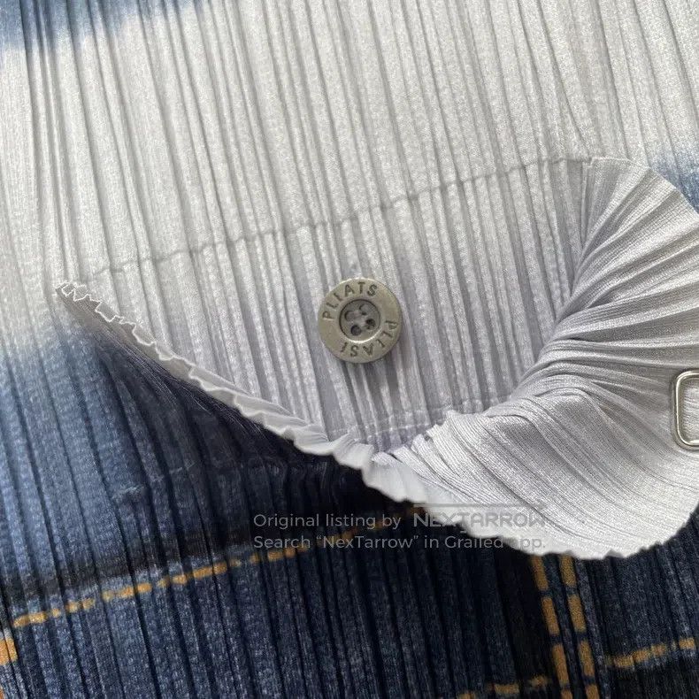 Issey Miyake Issey Miyake Blue Shirt Size M / US 6-8 / IT 42-44 - 7 Thumbnail